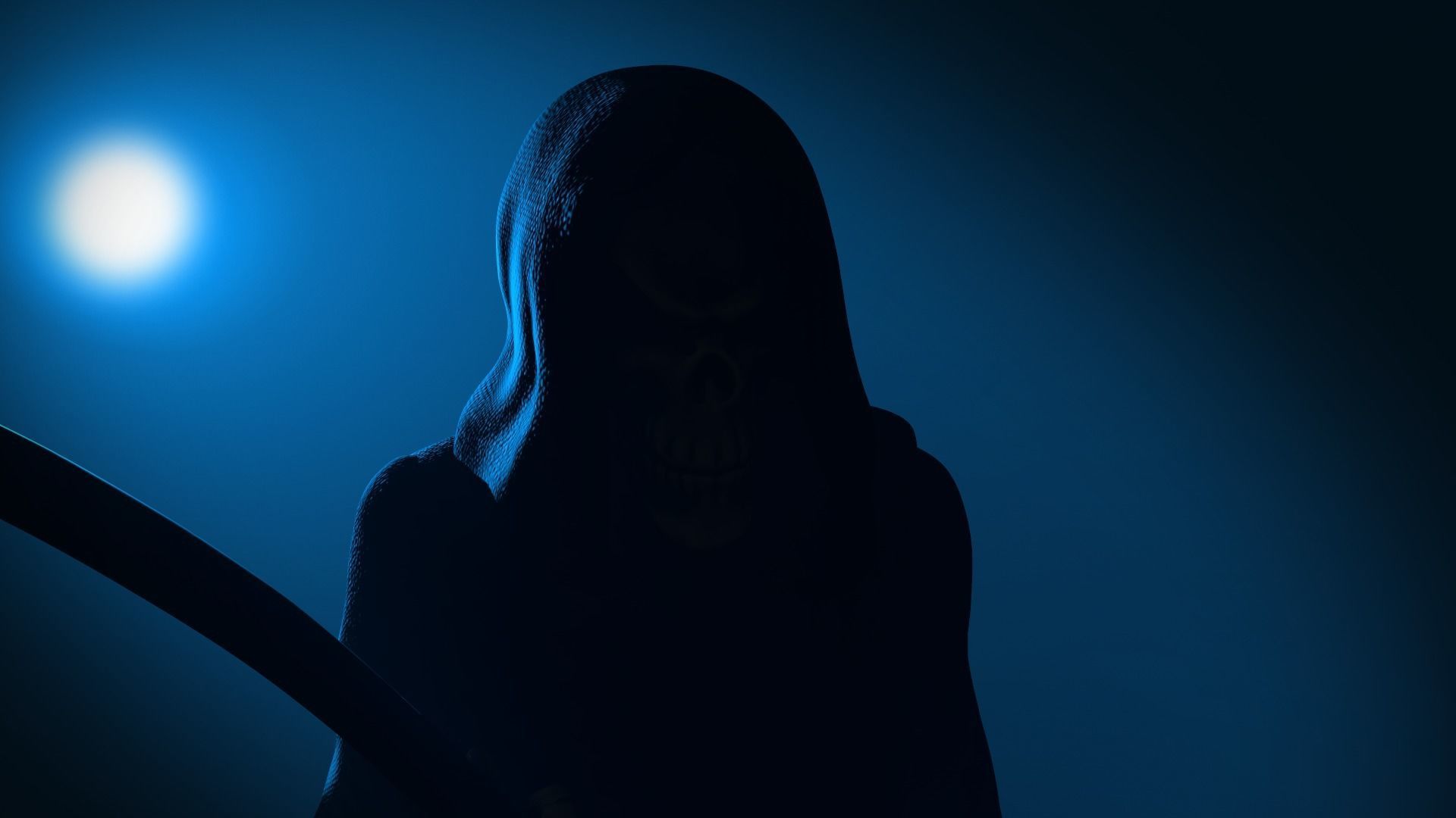 Death man holding sword Low-poly 3D model_35