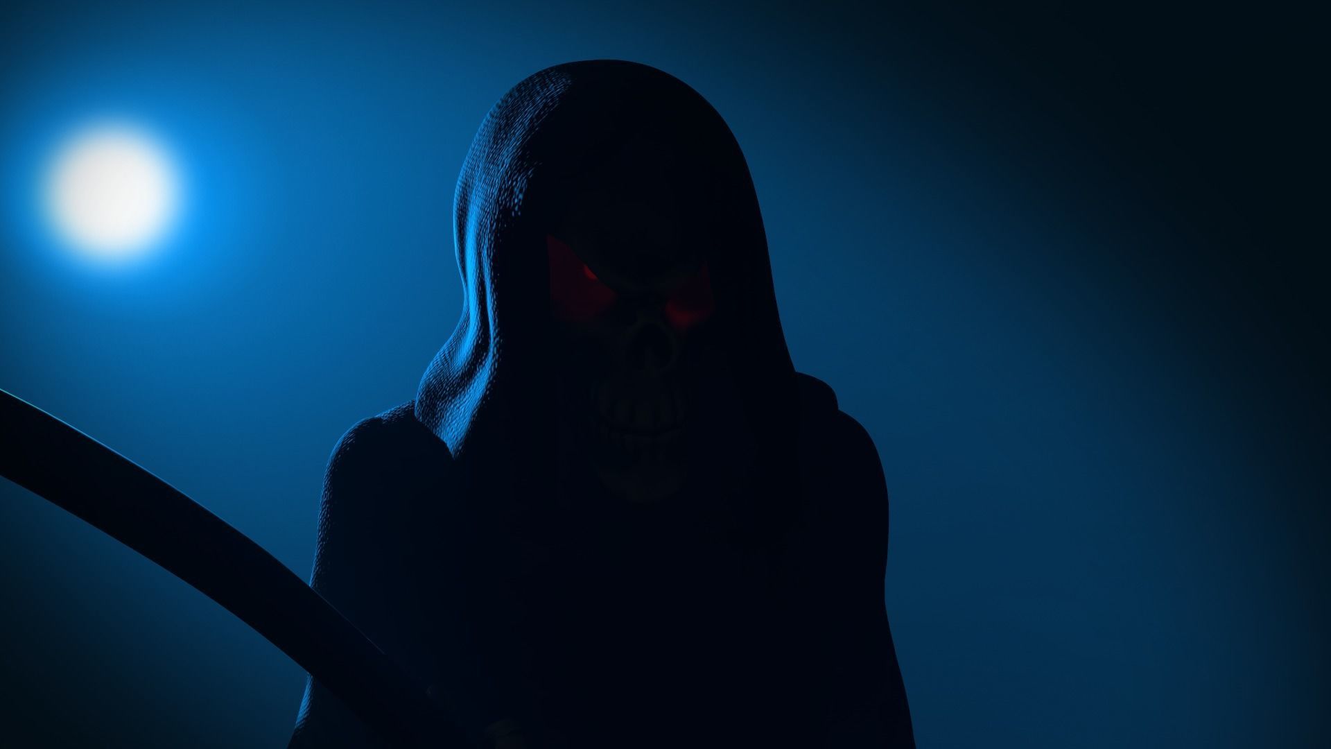 Death man holding sword Low-poly 3D model_36