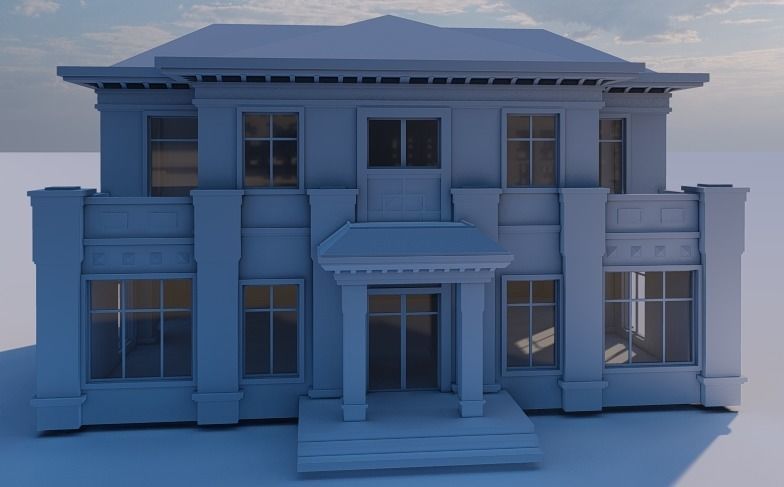 House Building 01 3D model_8