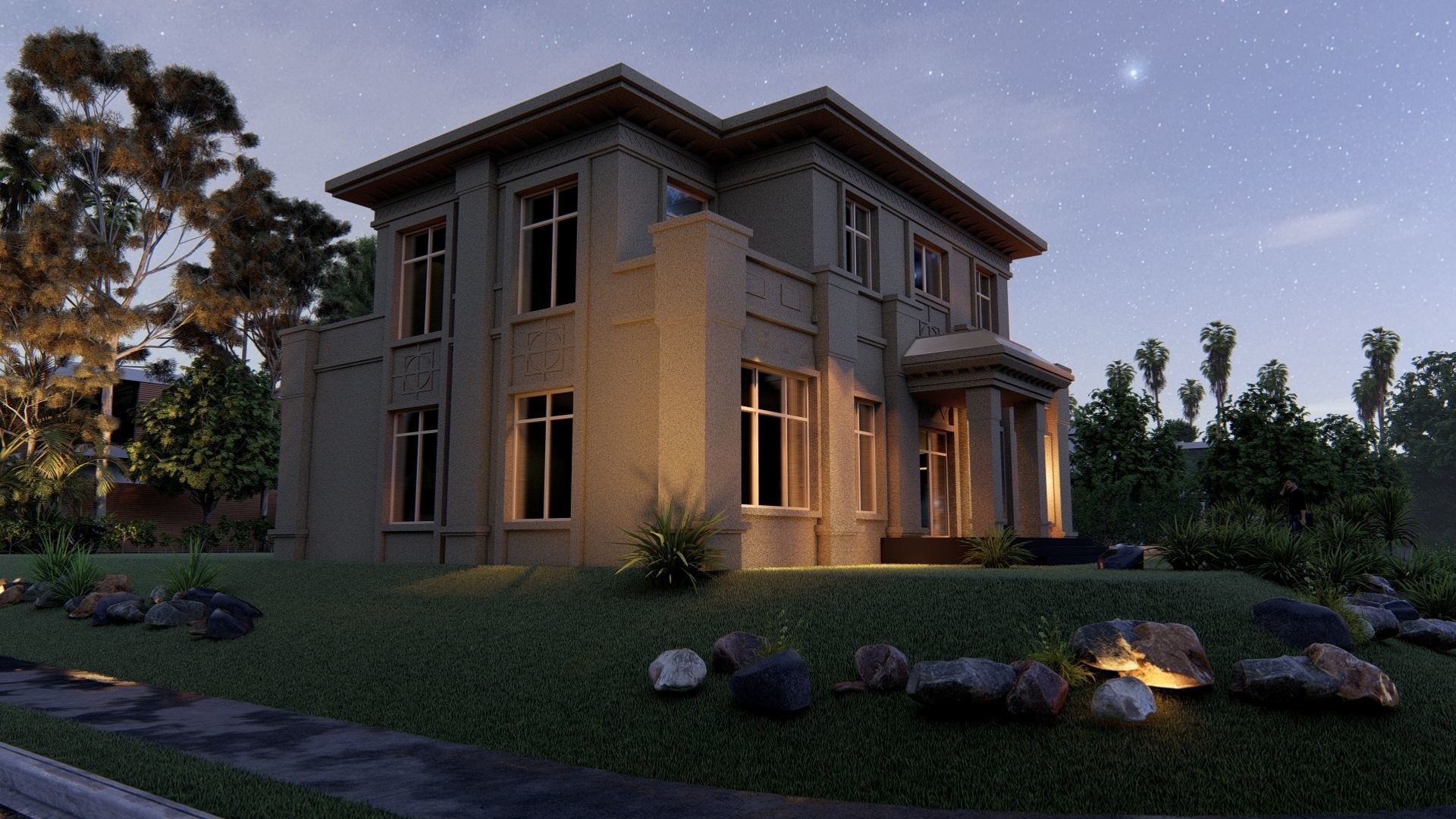 House Building 01 3D model_3