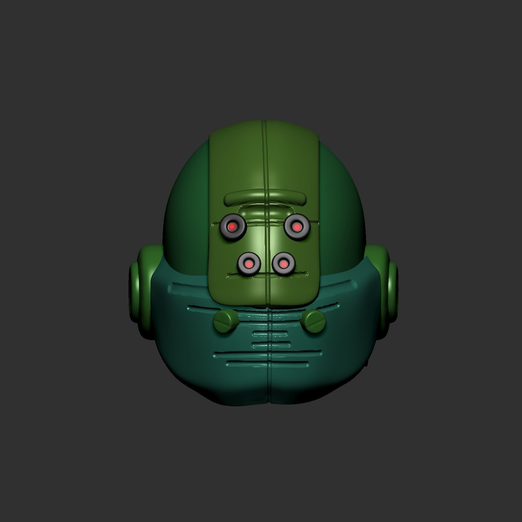 helmet high poly sculpt 3d printable ver 7 3D model 3D model_1