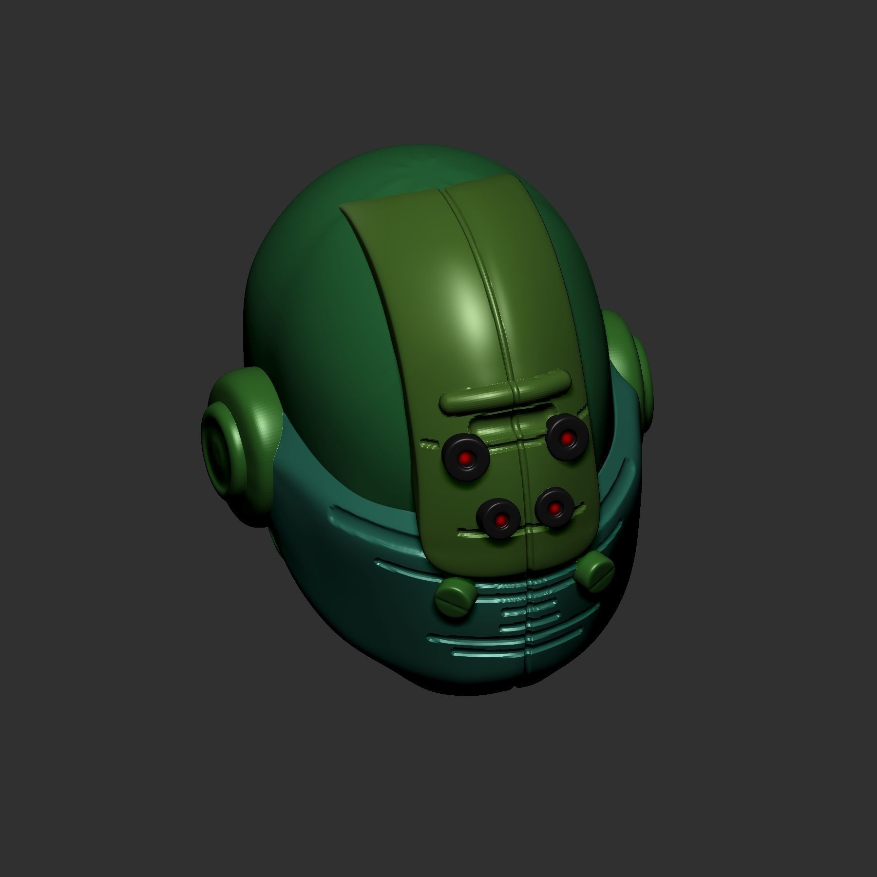 helmet high poly sculpt 3d printable ver 7 3D model 3D model_4
