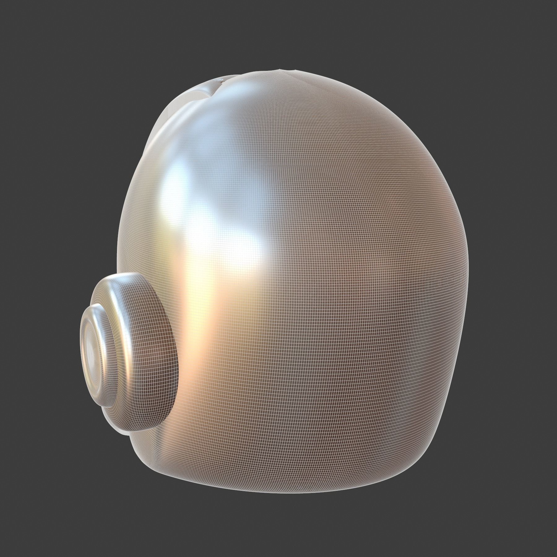 helmet high poly sculpt 3d printable ver 7 3D model 3D model_5