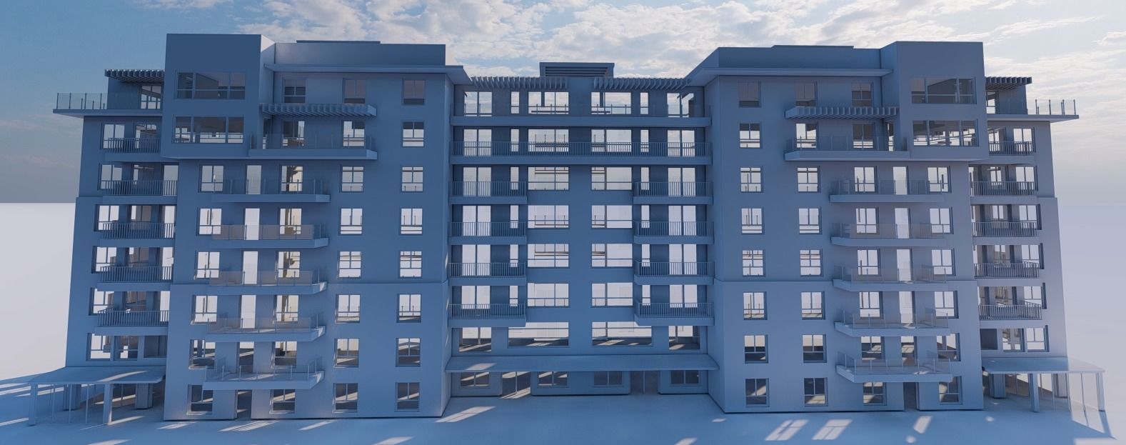 Residental Building 3D model_7