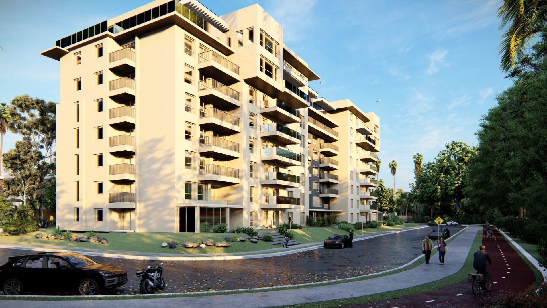 Residental Building 3D model_1