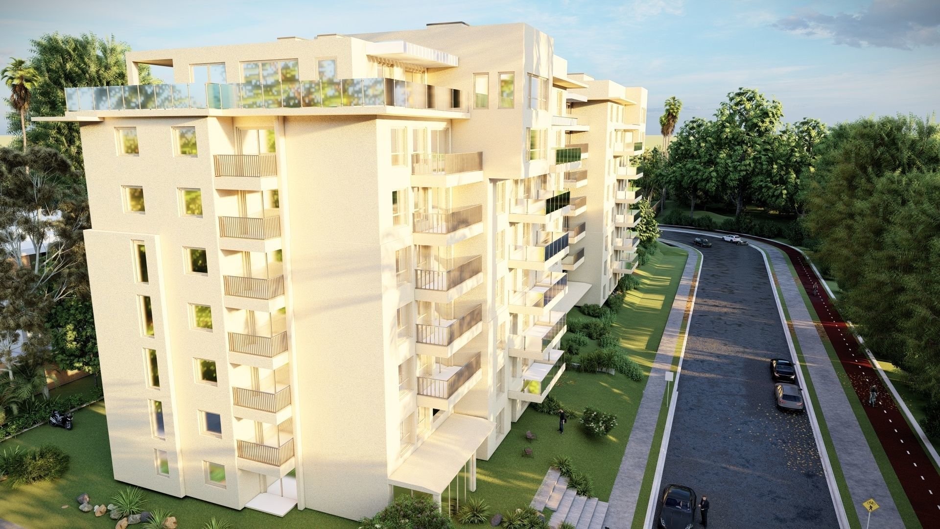 Residental Building 3D model_2