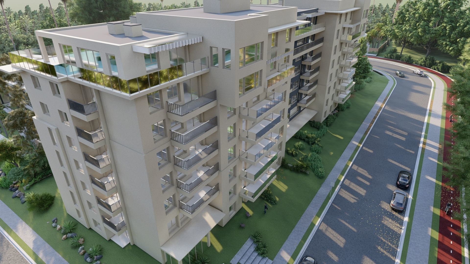 Residental Building 3D model_5