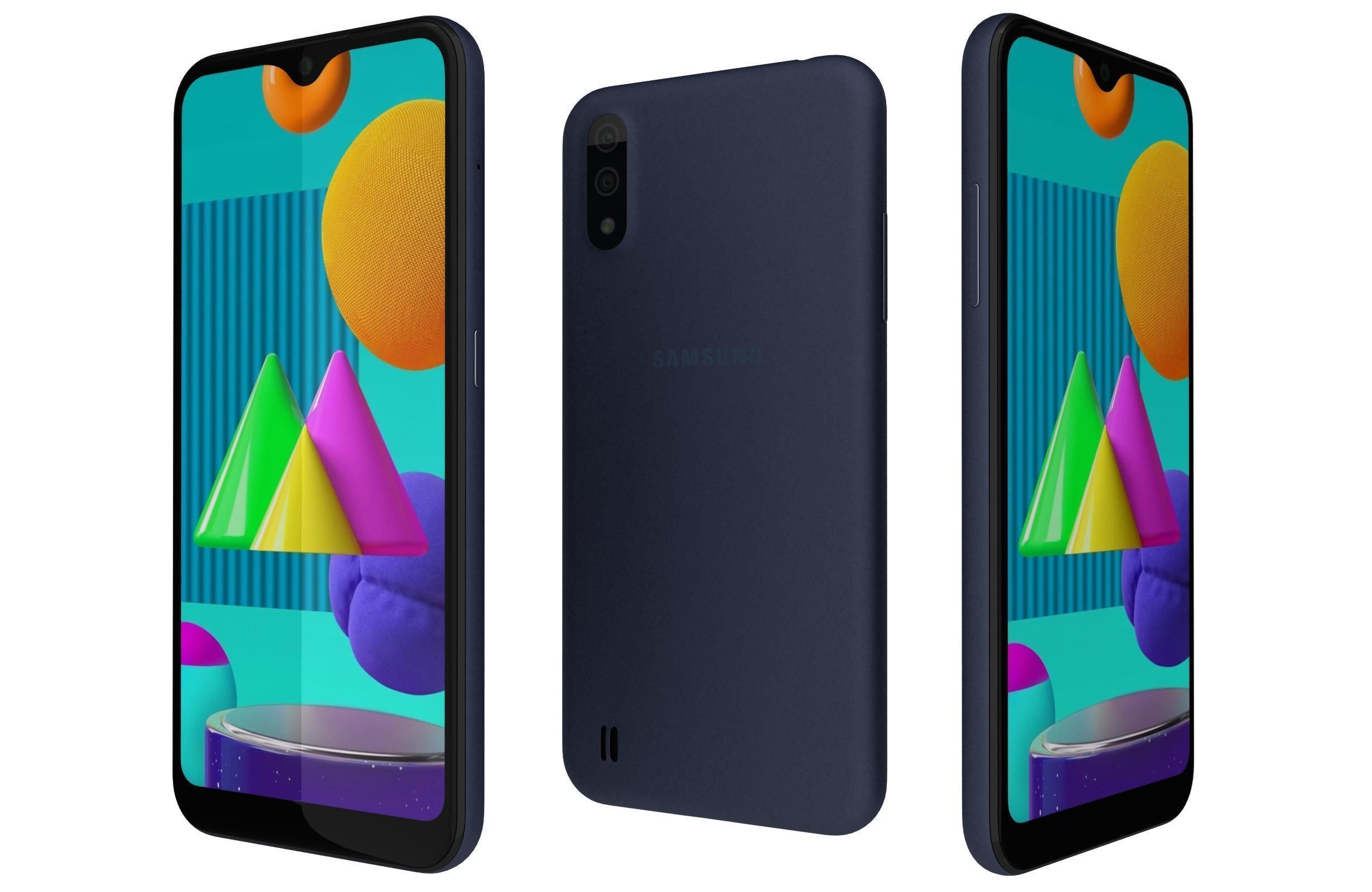 Samsung Galaxy M01 All Colors 3D model_11