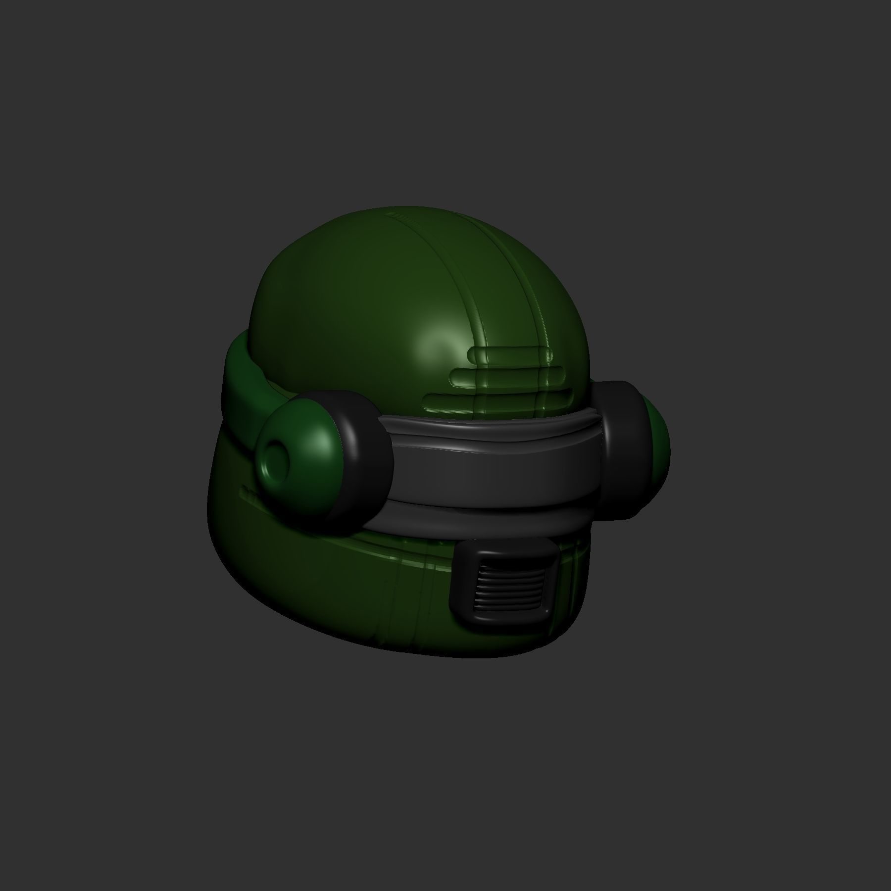 helmet high poly sculpt 3d printable ver 7 3D model 3D model_3