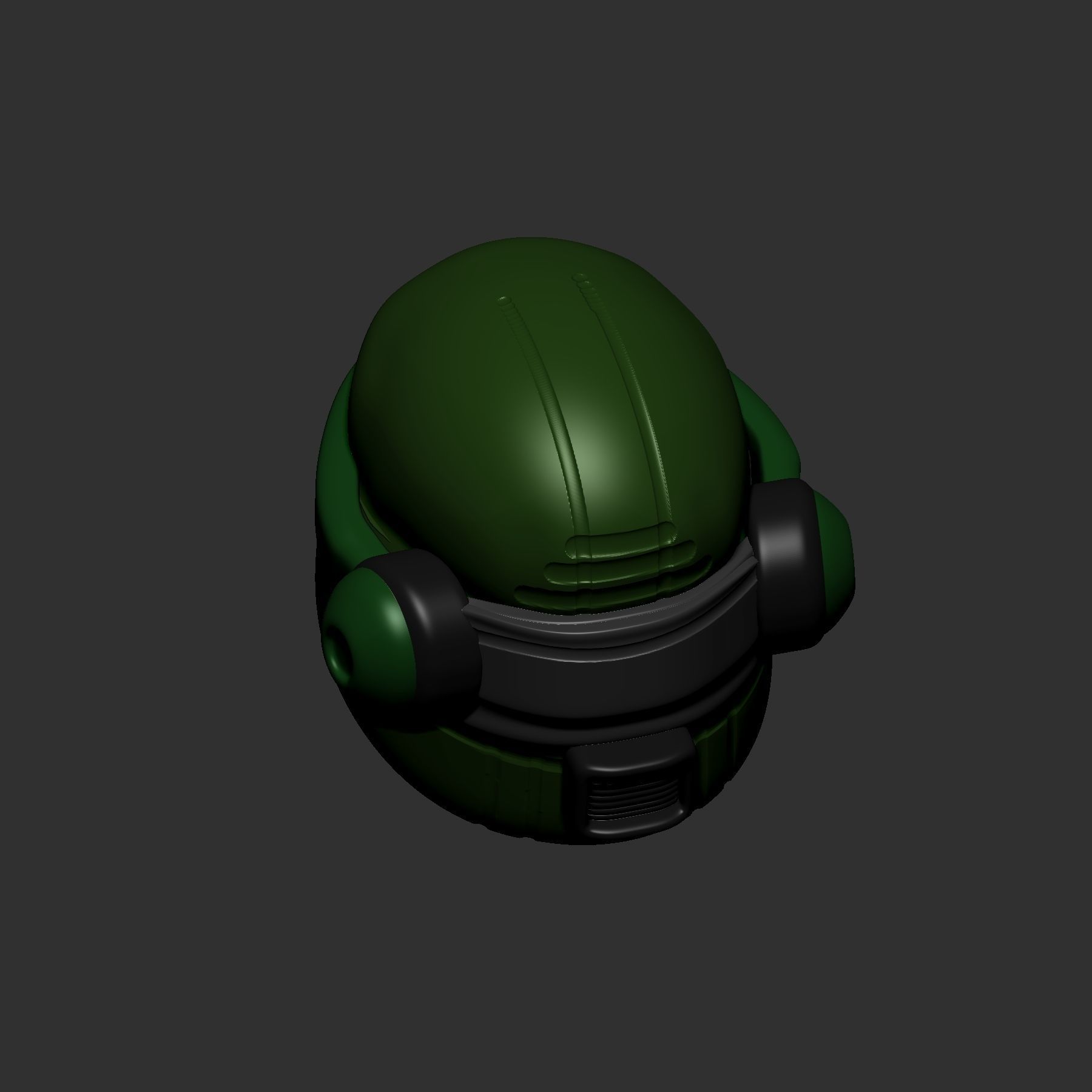 helmet high poly sculpt 3d printable ver 7 3D model 3D model_4