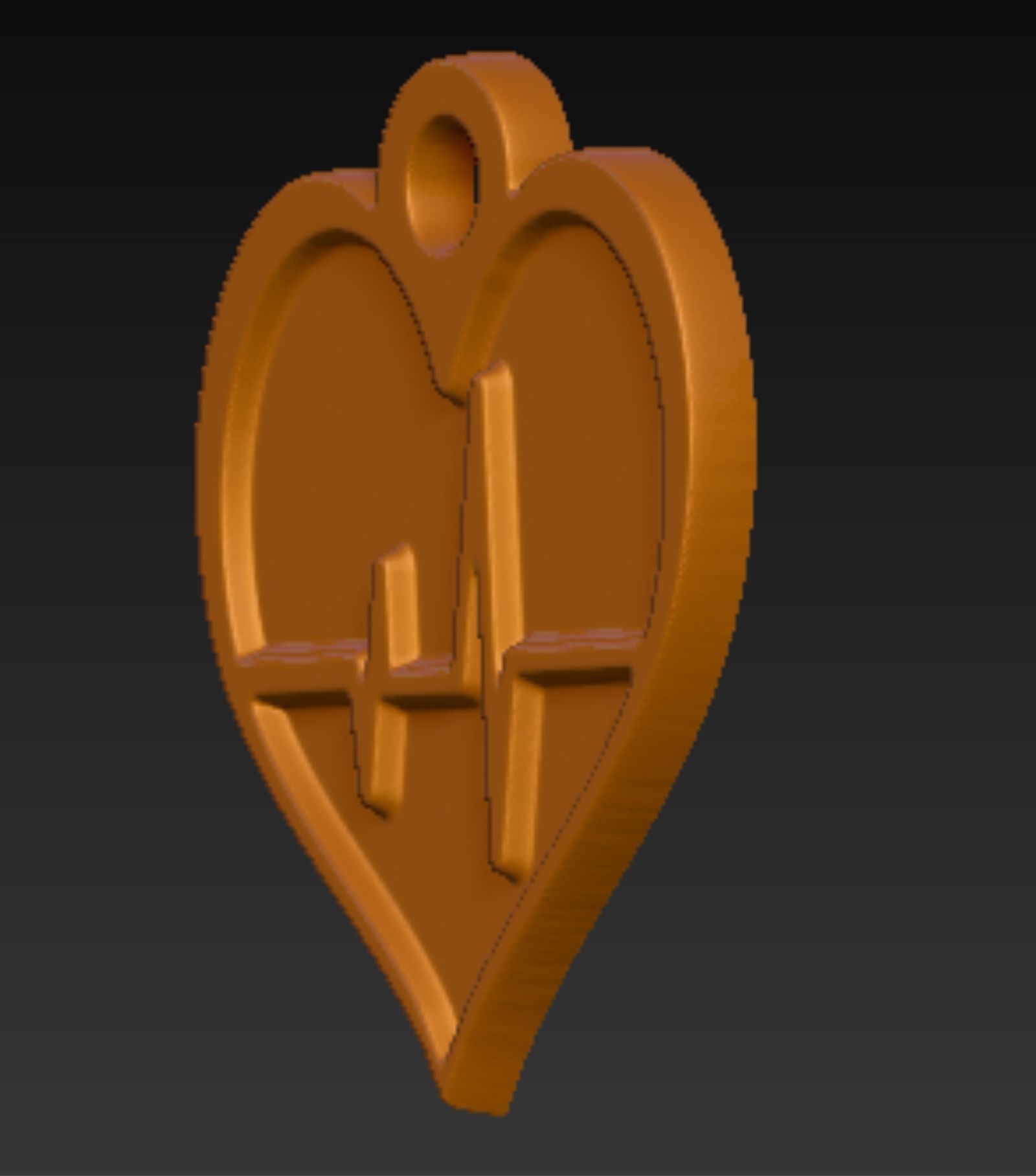 Heart Heartbeat 3D print model_1