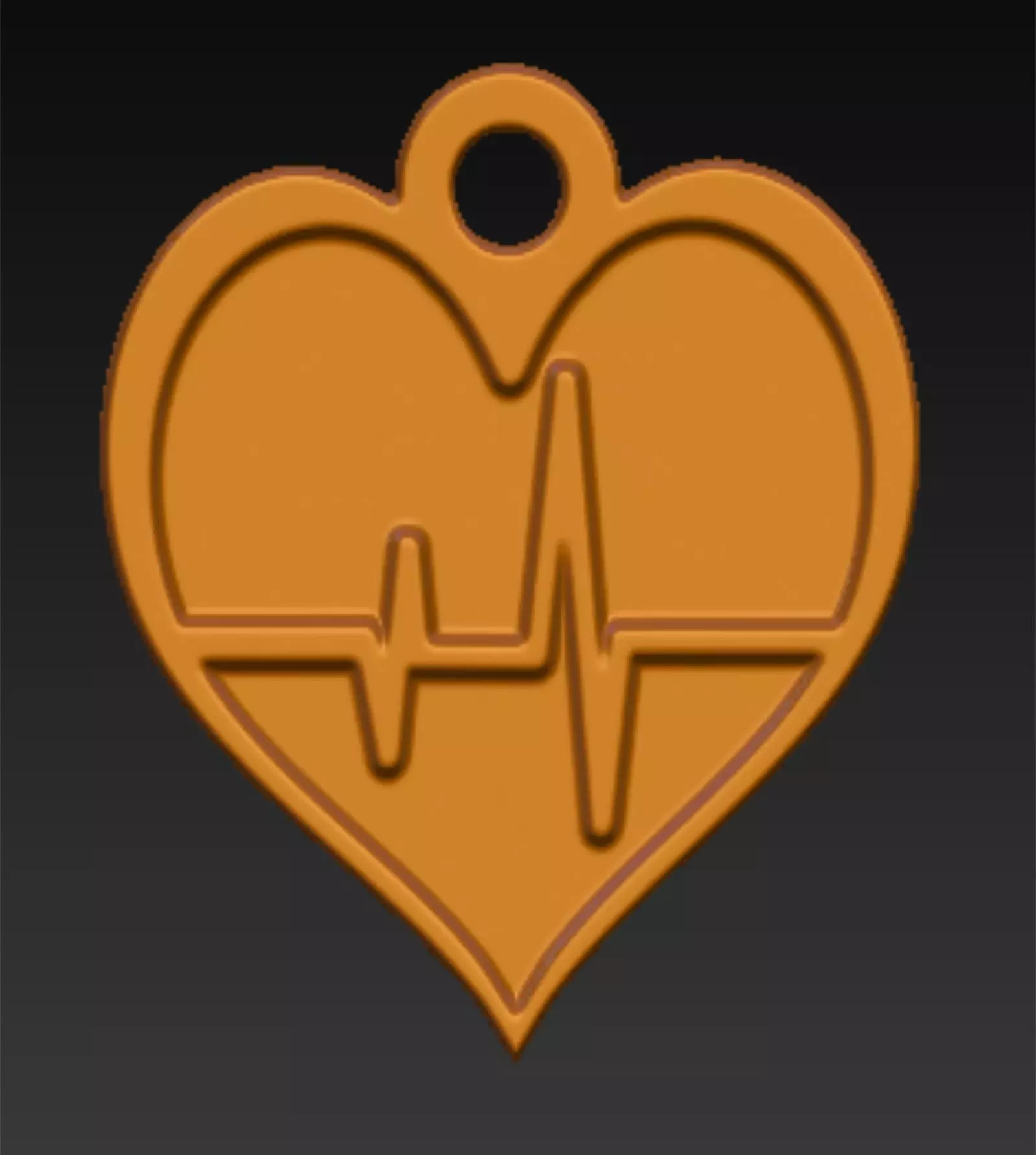 Heart Heartbeat 3D print model_0