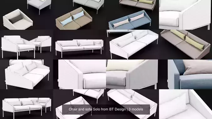 Chair and sofa Solo from BT Design
