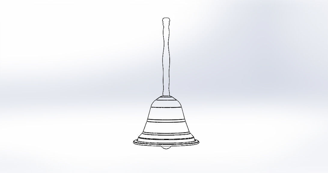Hand Bell 3D model_12