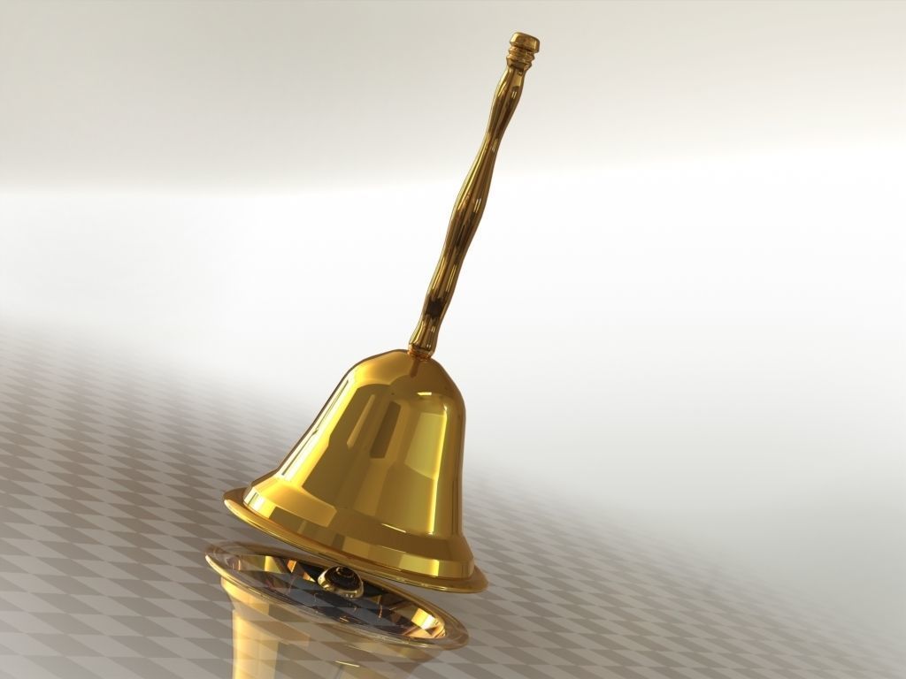 Hand Bell 3D model_4