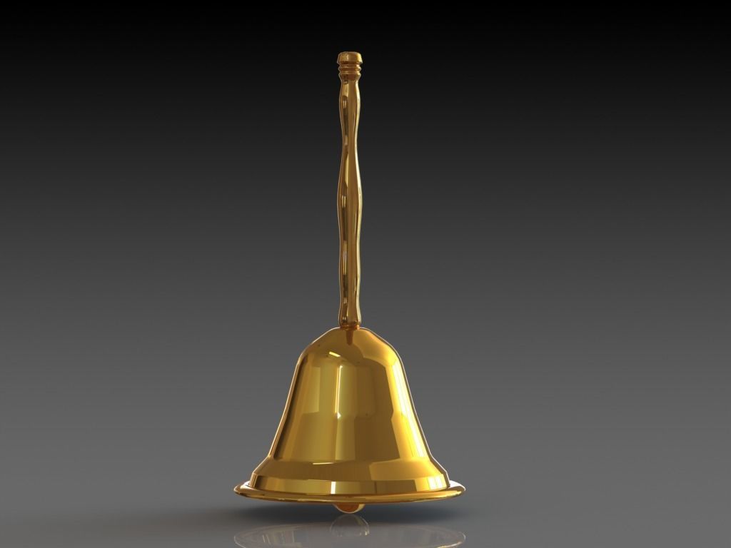 Hand Bell 3D model_3