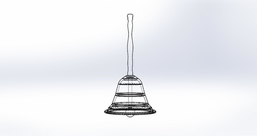 Hand Bell 3D model_14