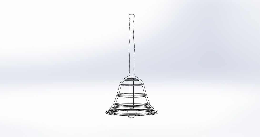 Hand Bell 3D model_13