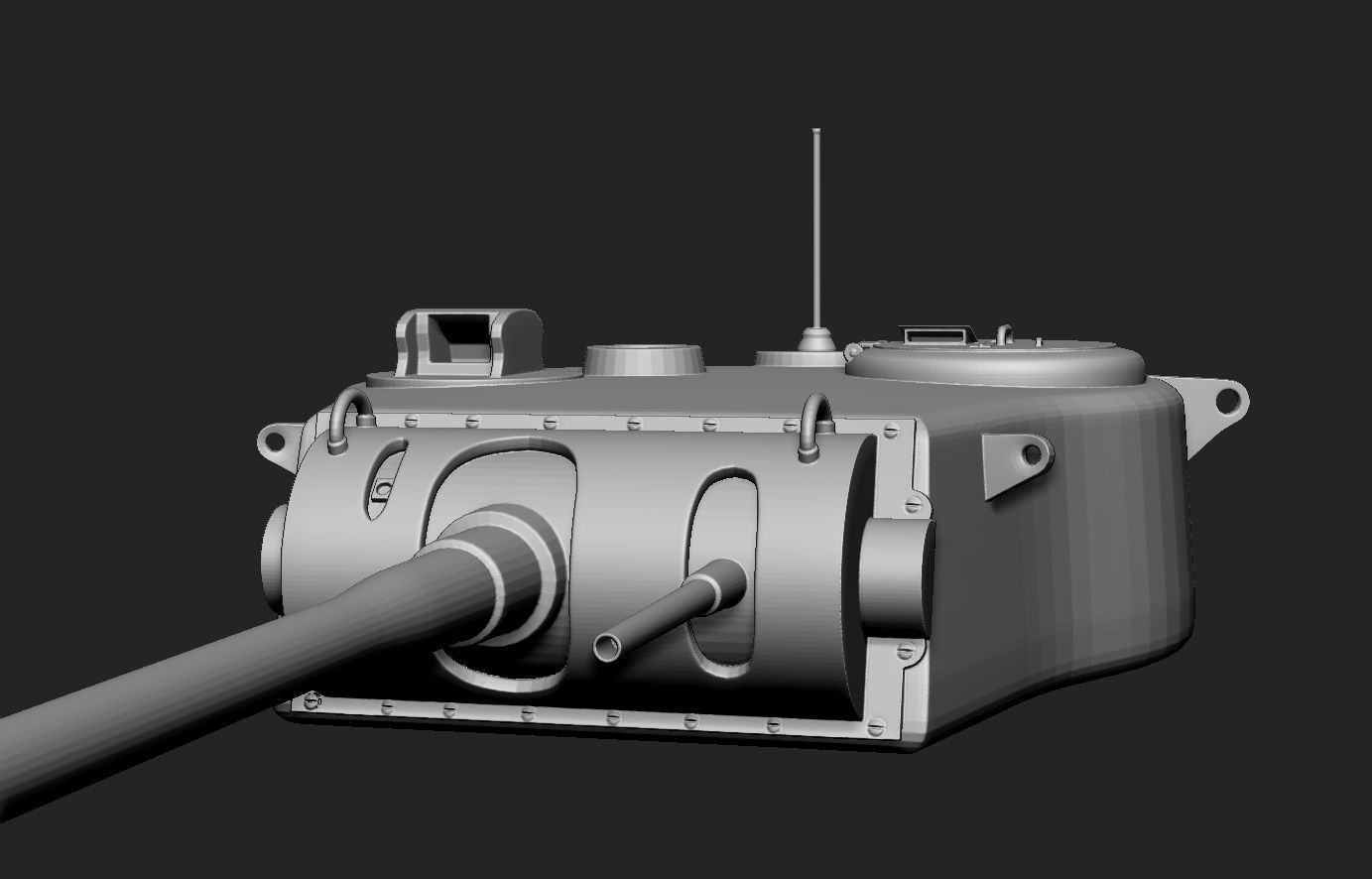 Tank M6 for 3D Printing  3D print model_6
