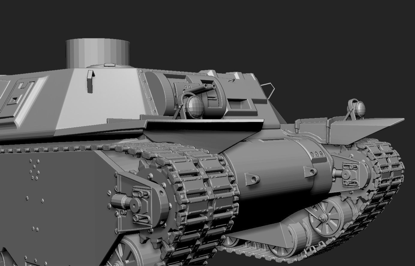 Tank M6 for 3D Printing  3D print model_4
