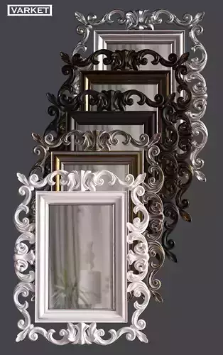 mirror in classic style 3D print model