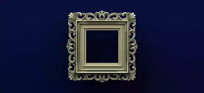 mirror in classic style 3D print model