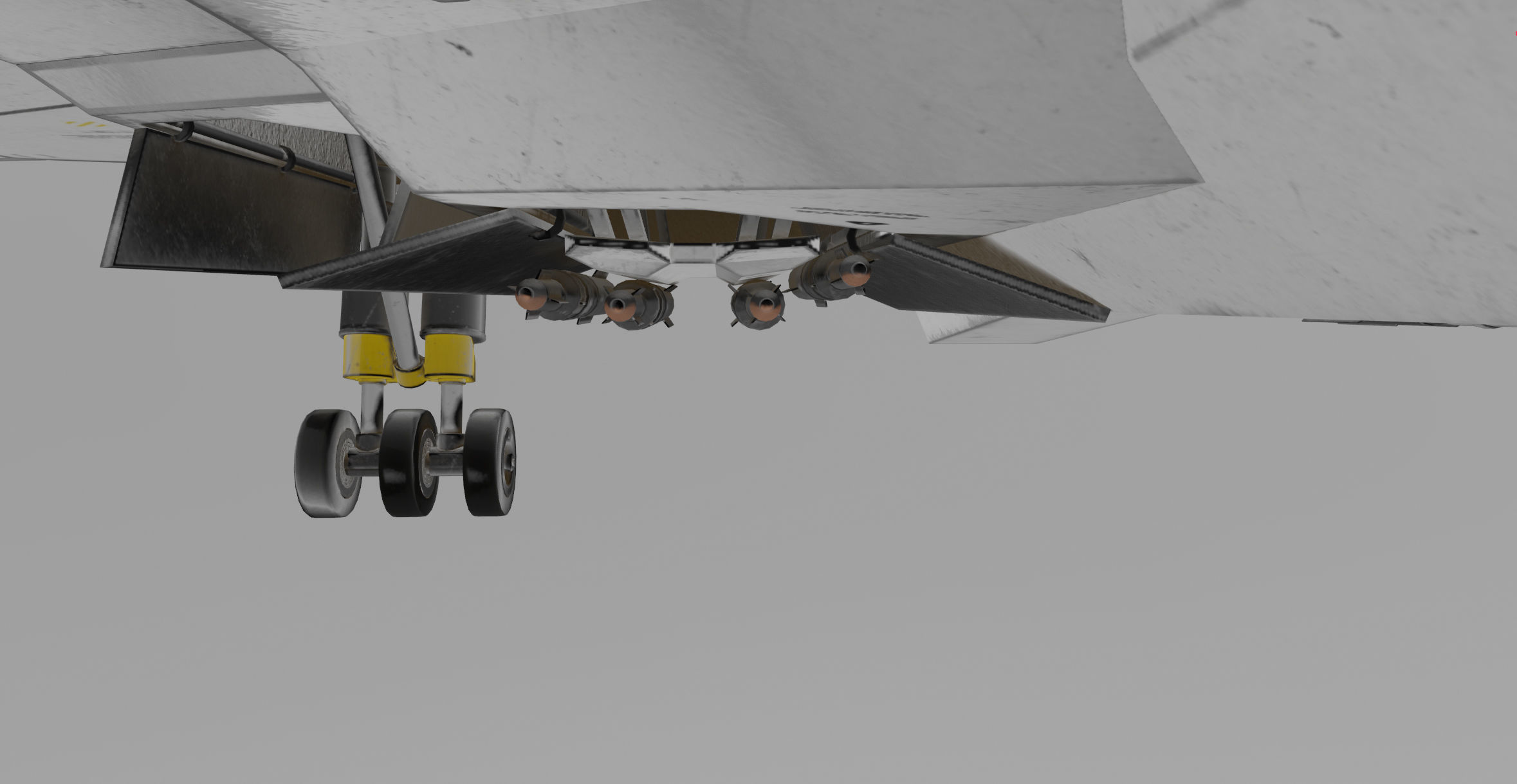 Jet Fighter - Source Files Attached 8K Textures Low-poly 3D model_26