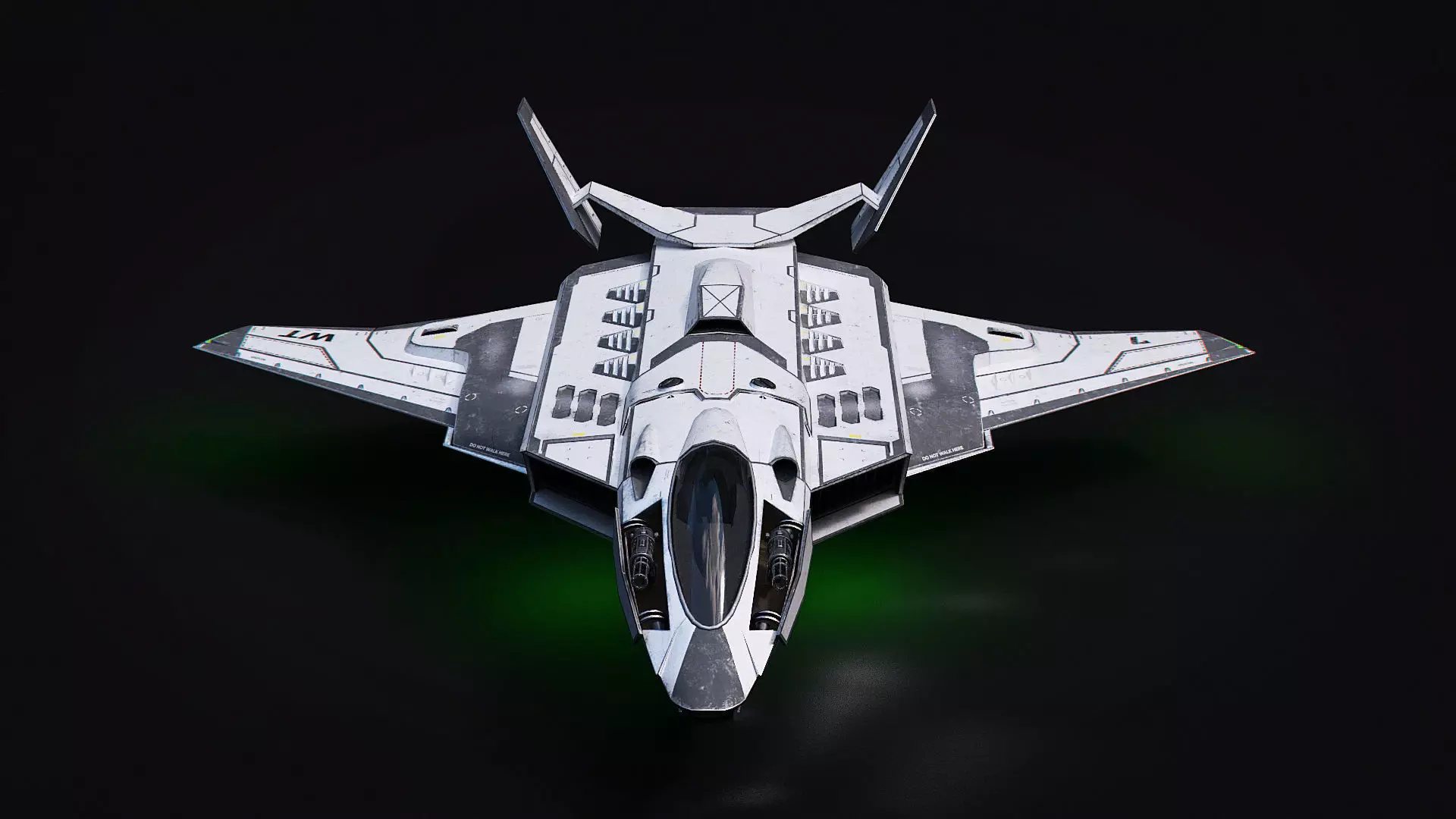 Jet Fighter - Source Files Attached 8K Textures Low-poly 3D model_0