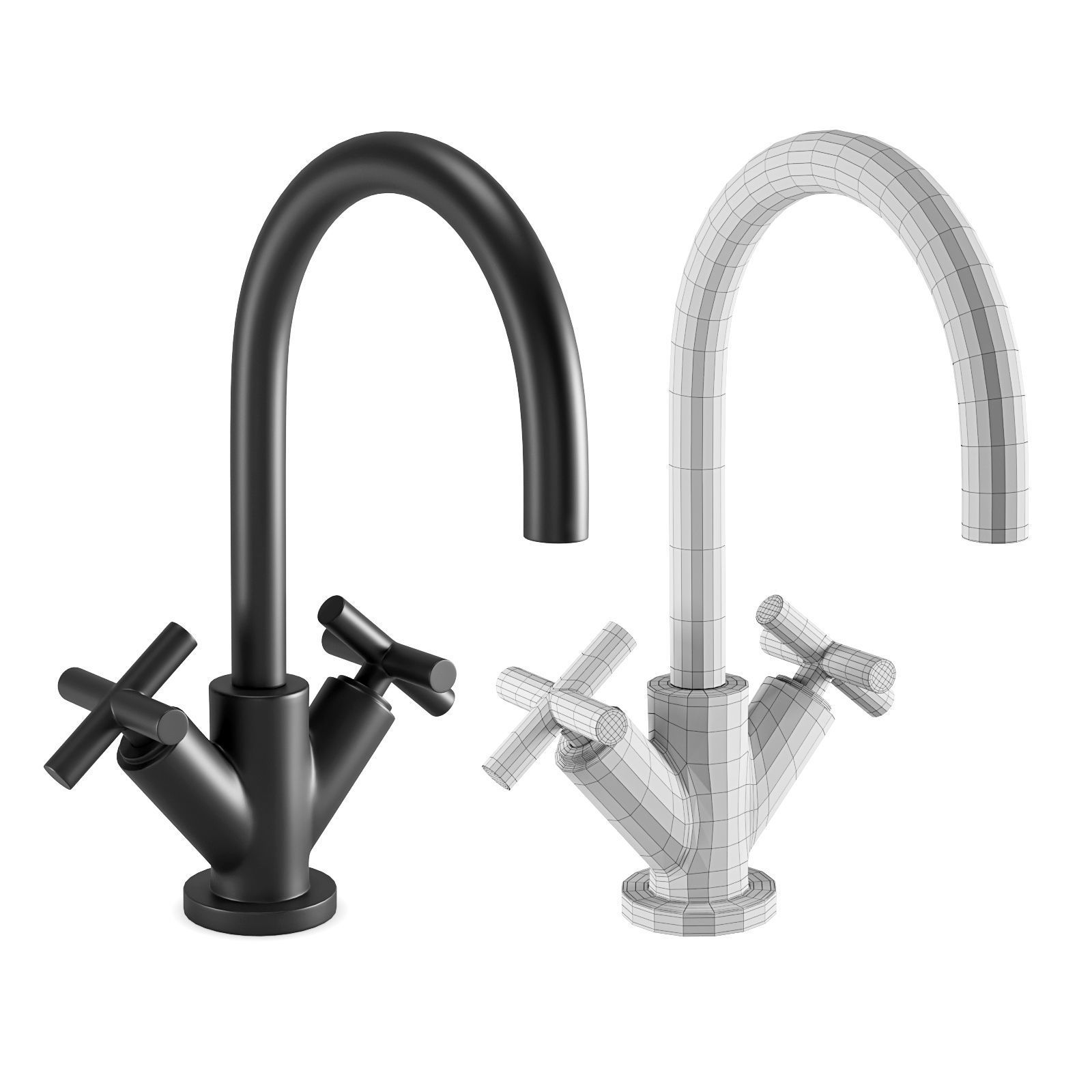 Faucet Set 3 3D model_2