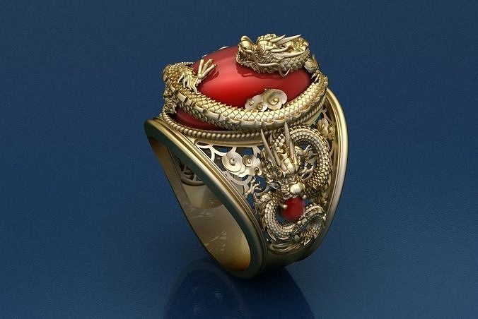 Dragon Ring 3D print model
