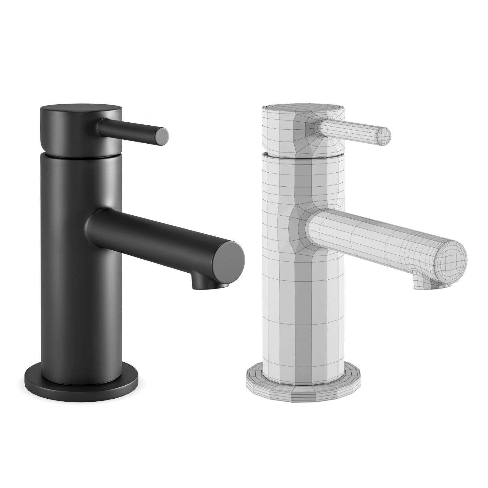 Faucet Set 4 3D model_3