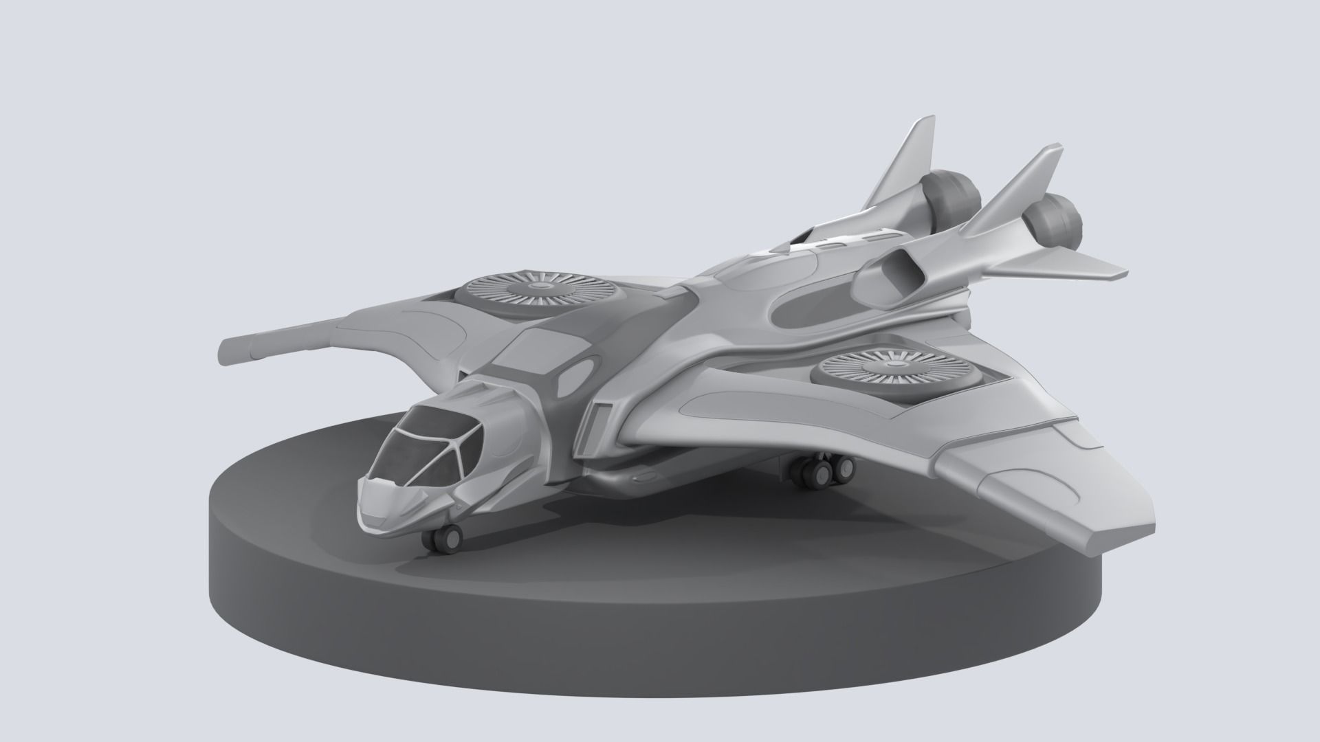 Avengers jet model printable 3D print model_10