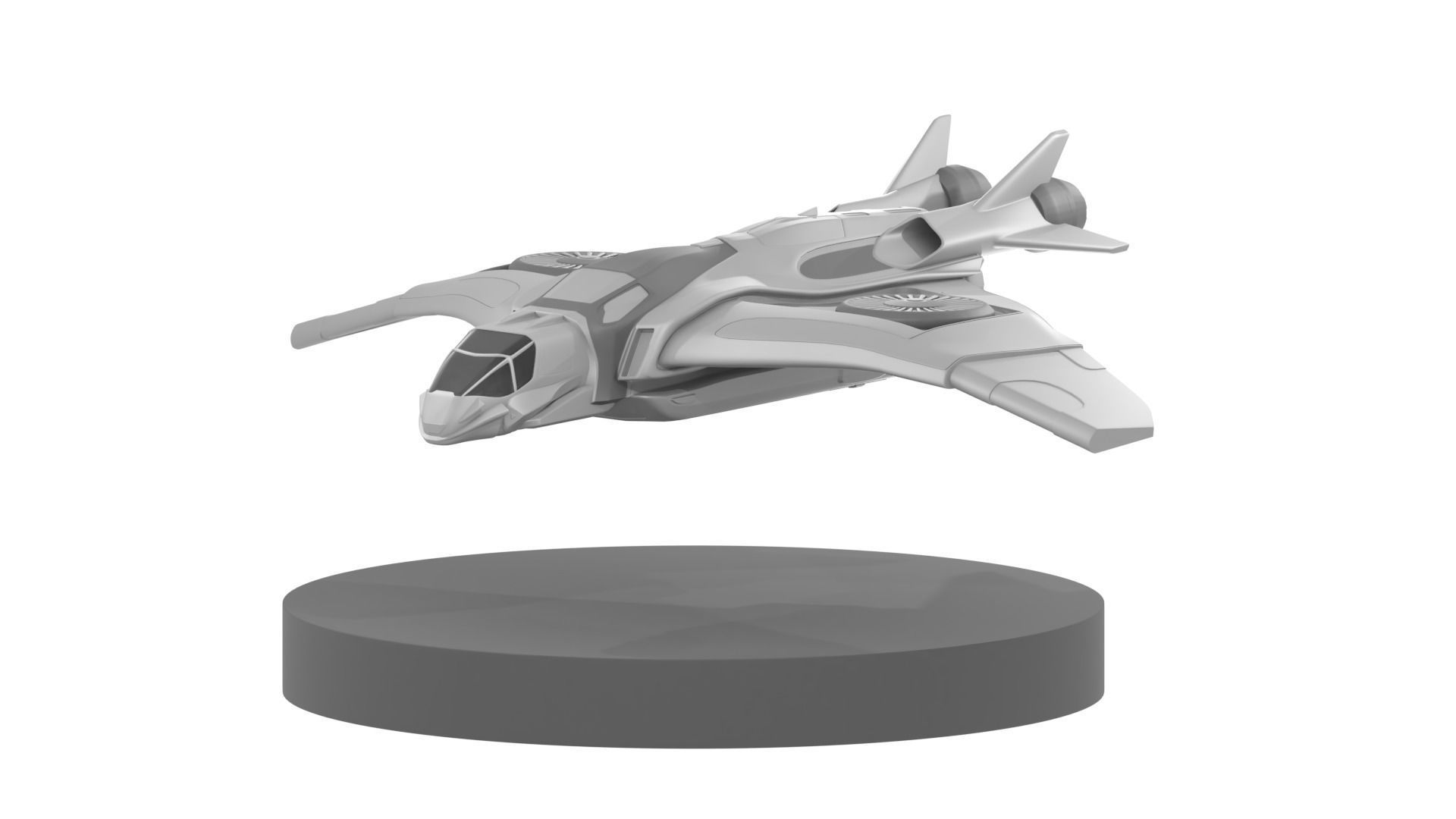 Avengers jet model printable 3D print model_4