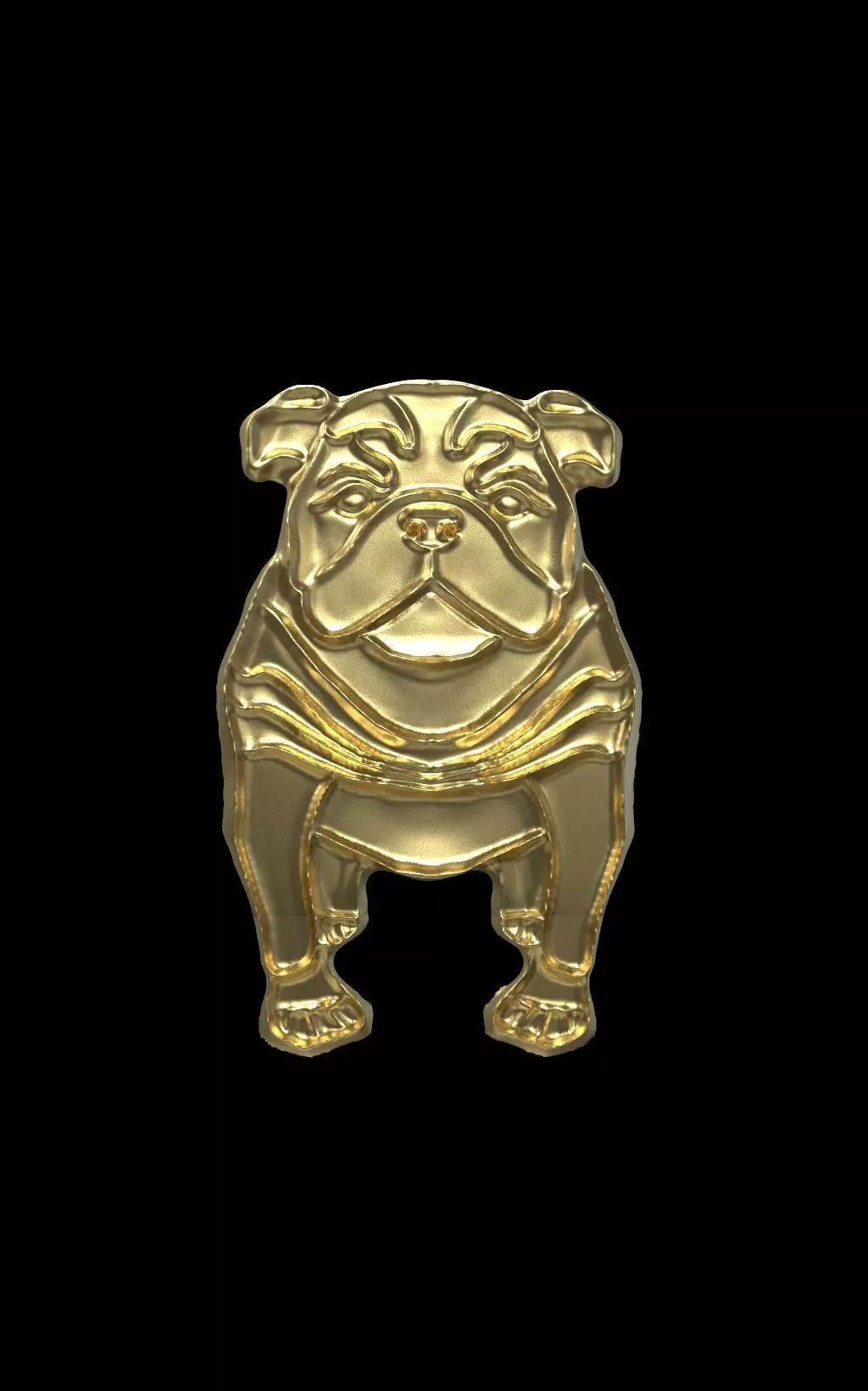 BULLDOG gold 3D print model_0