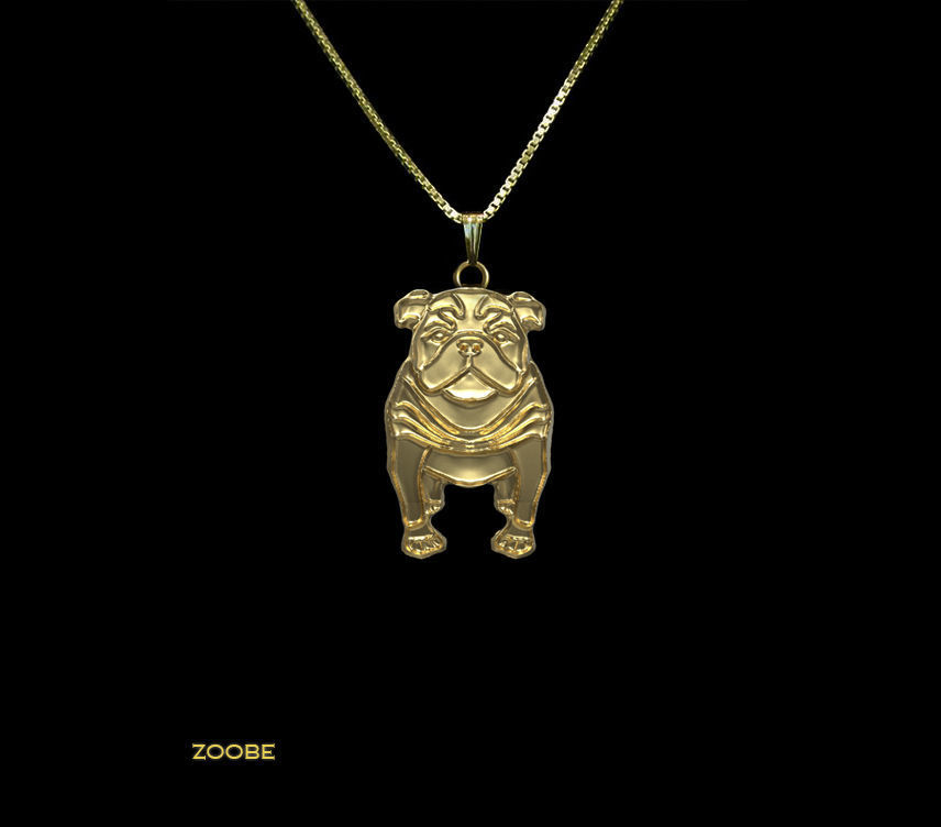 BULLDOG gold 3D print model_1
