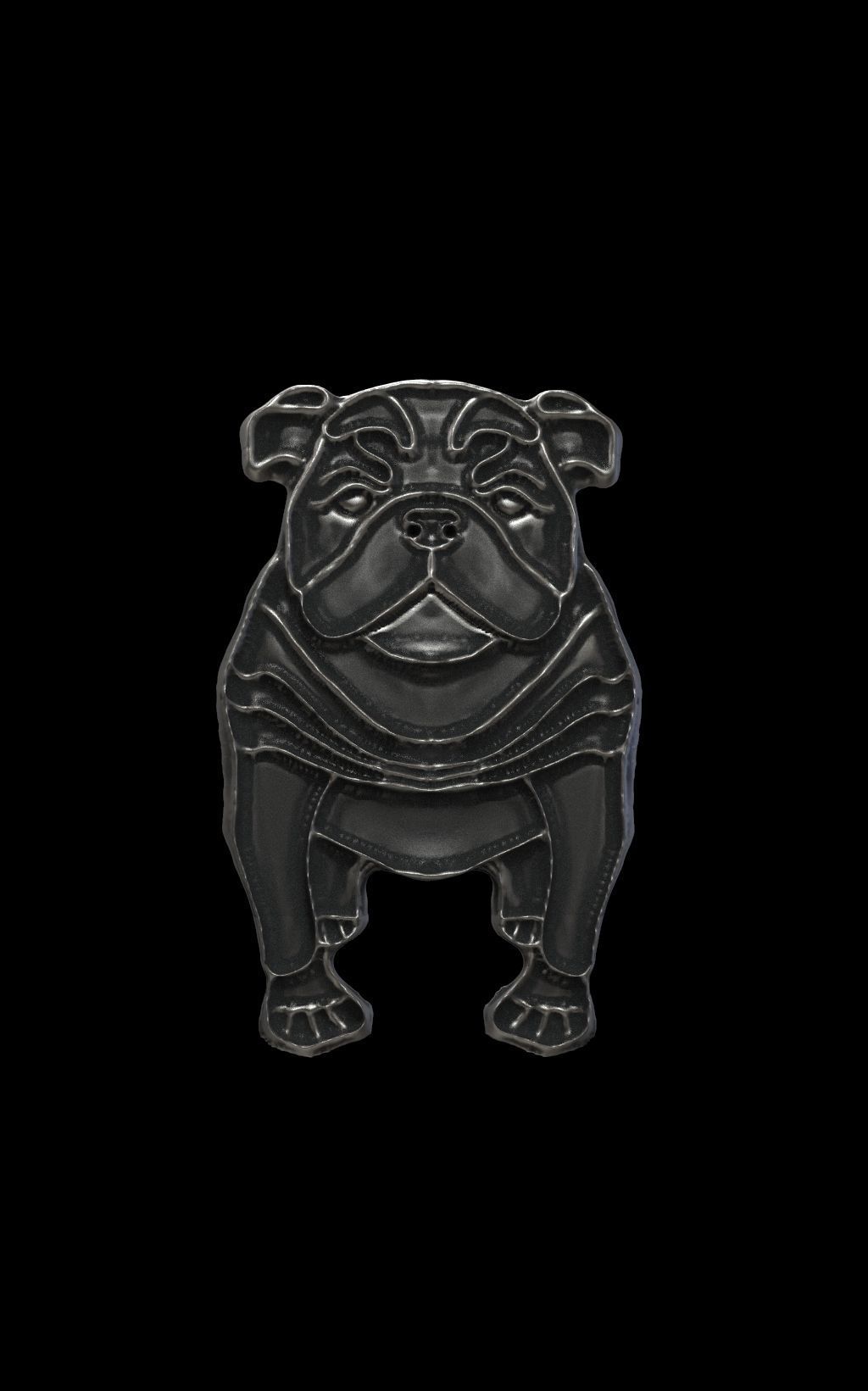 BULLDOG gold 3D print model_2