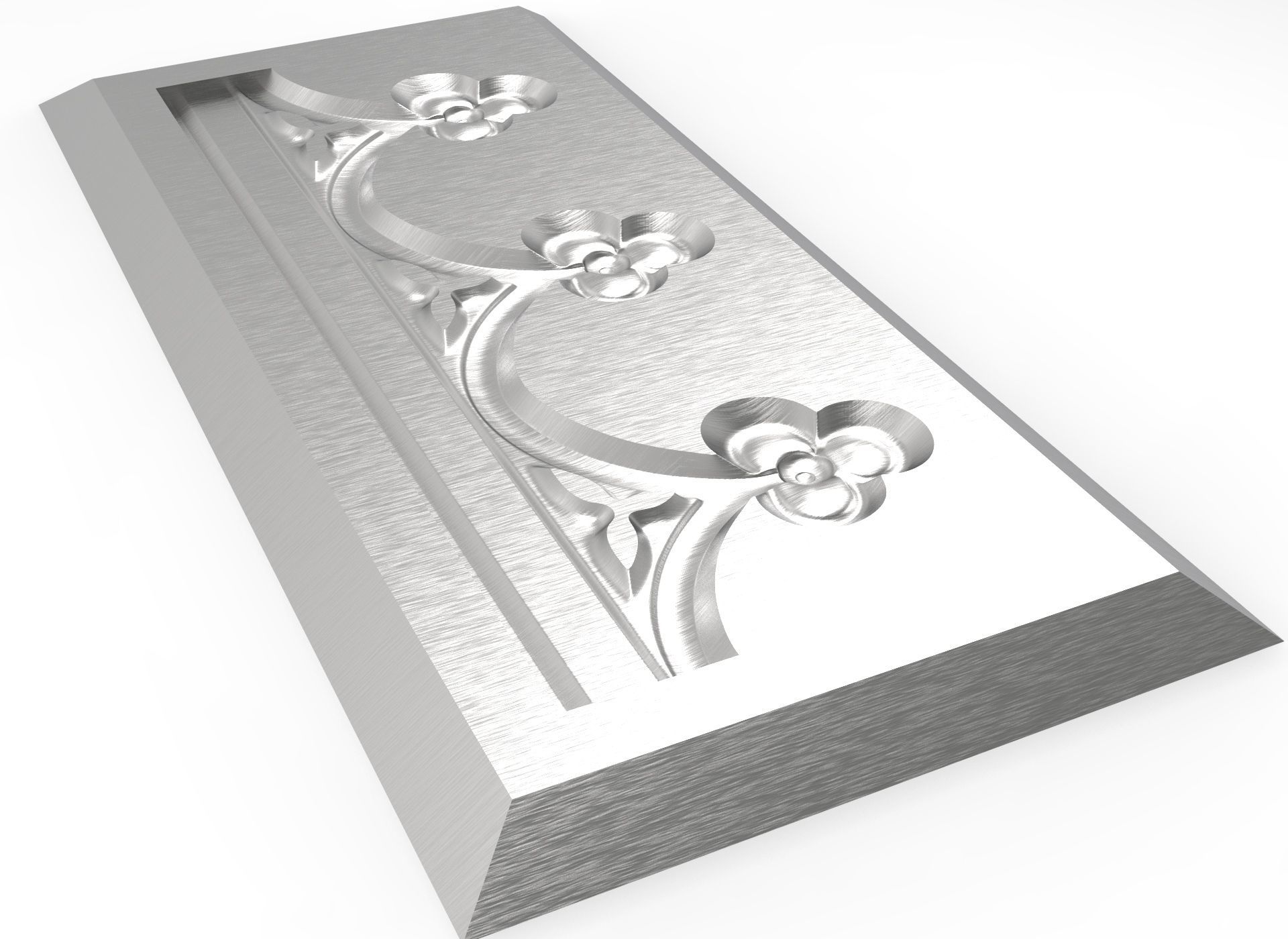 Decorated friezes with trefoil for CNC on printer HD model 3D print model_10