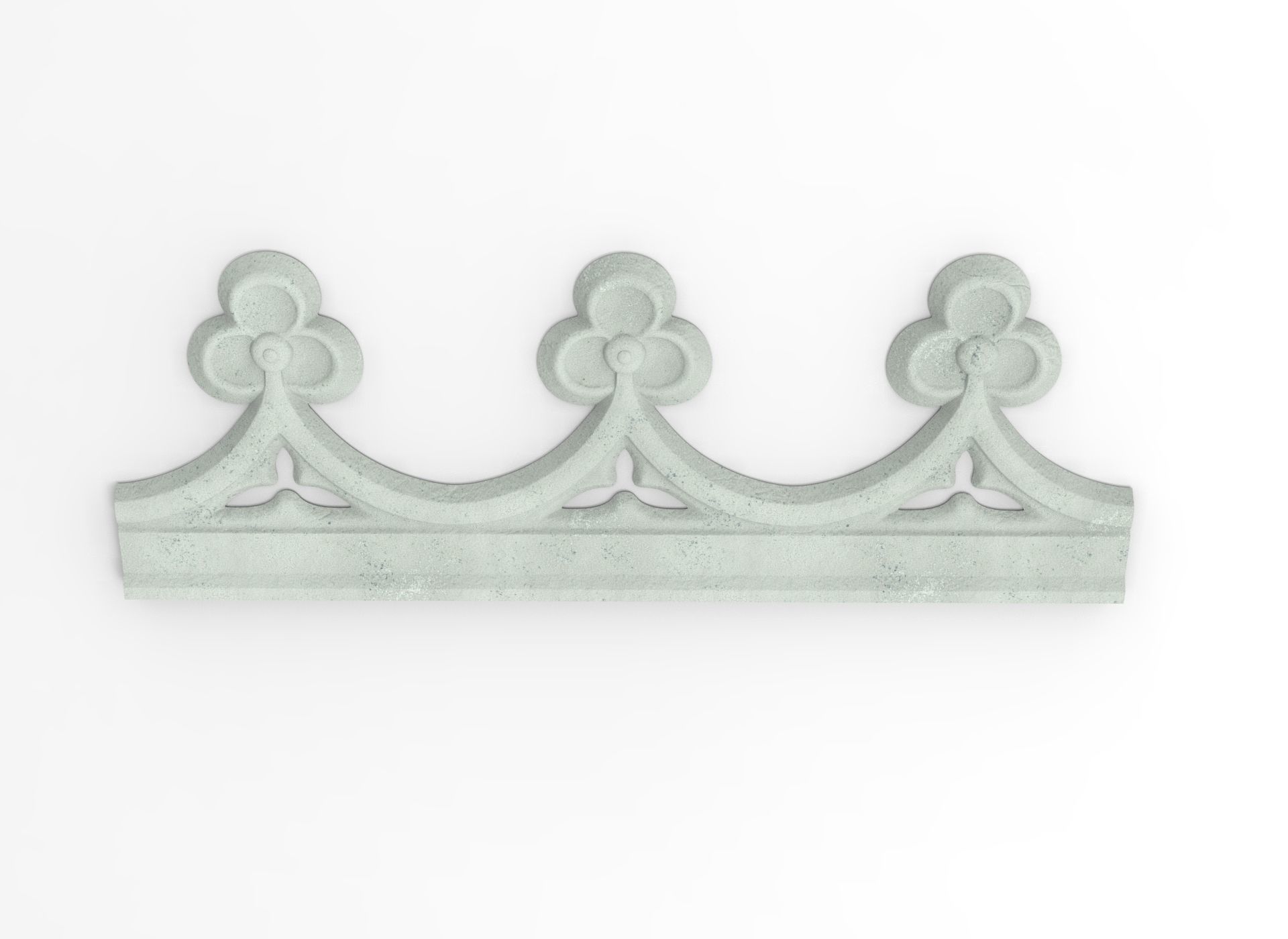 Decorated friezes with trefoil for CNC on printer HD model 3D print model_1