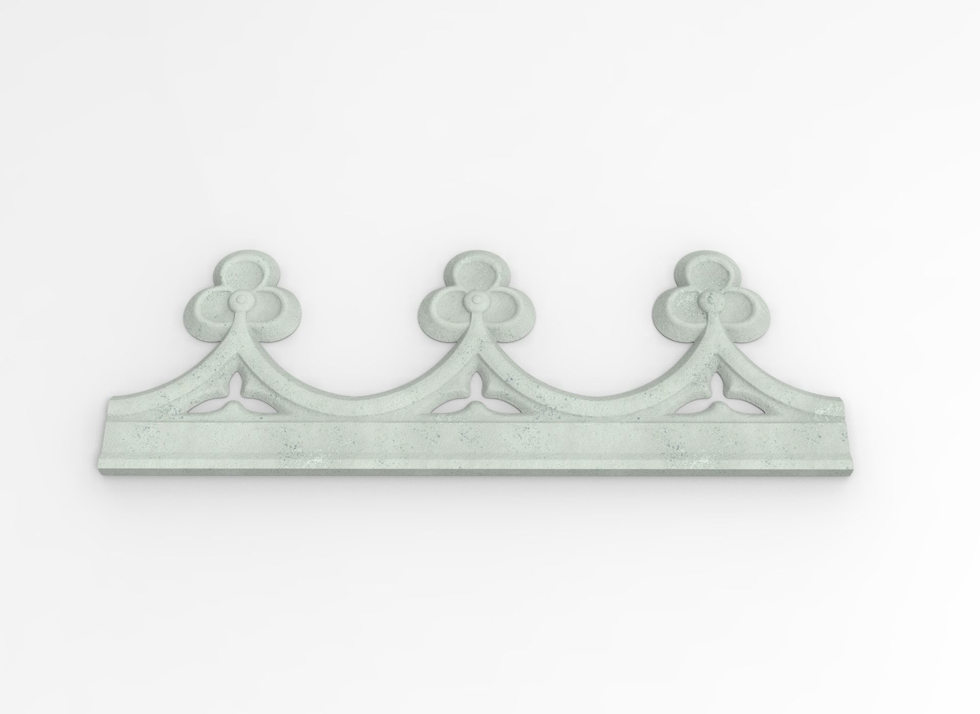 Decorated friezes with trefoil for CNC on printer HD model 3D print model_5