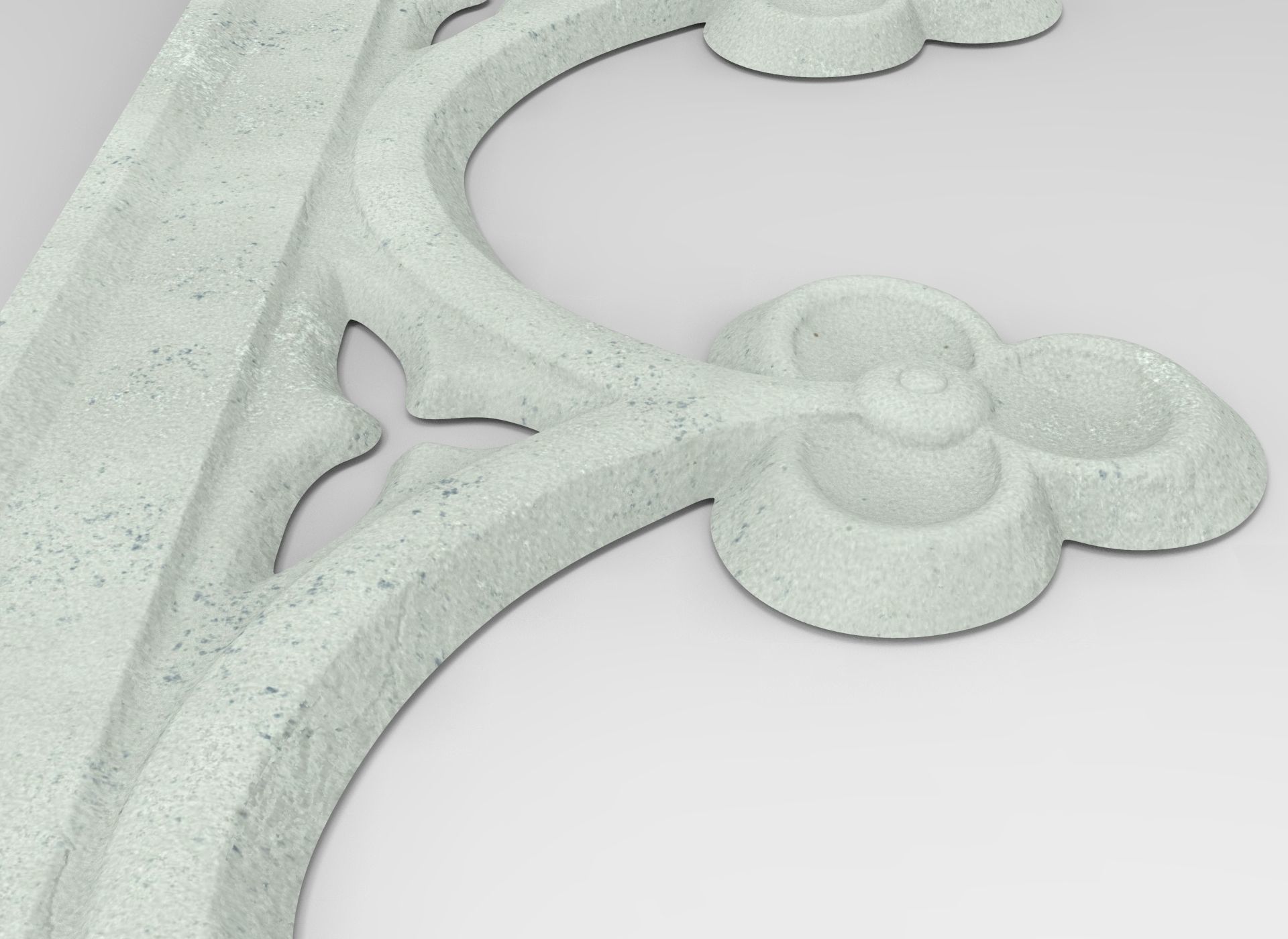 Decorated friezes with trefoil for CNC on printer HD model 3D print model_7