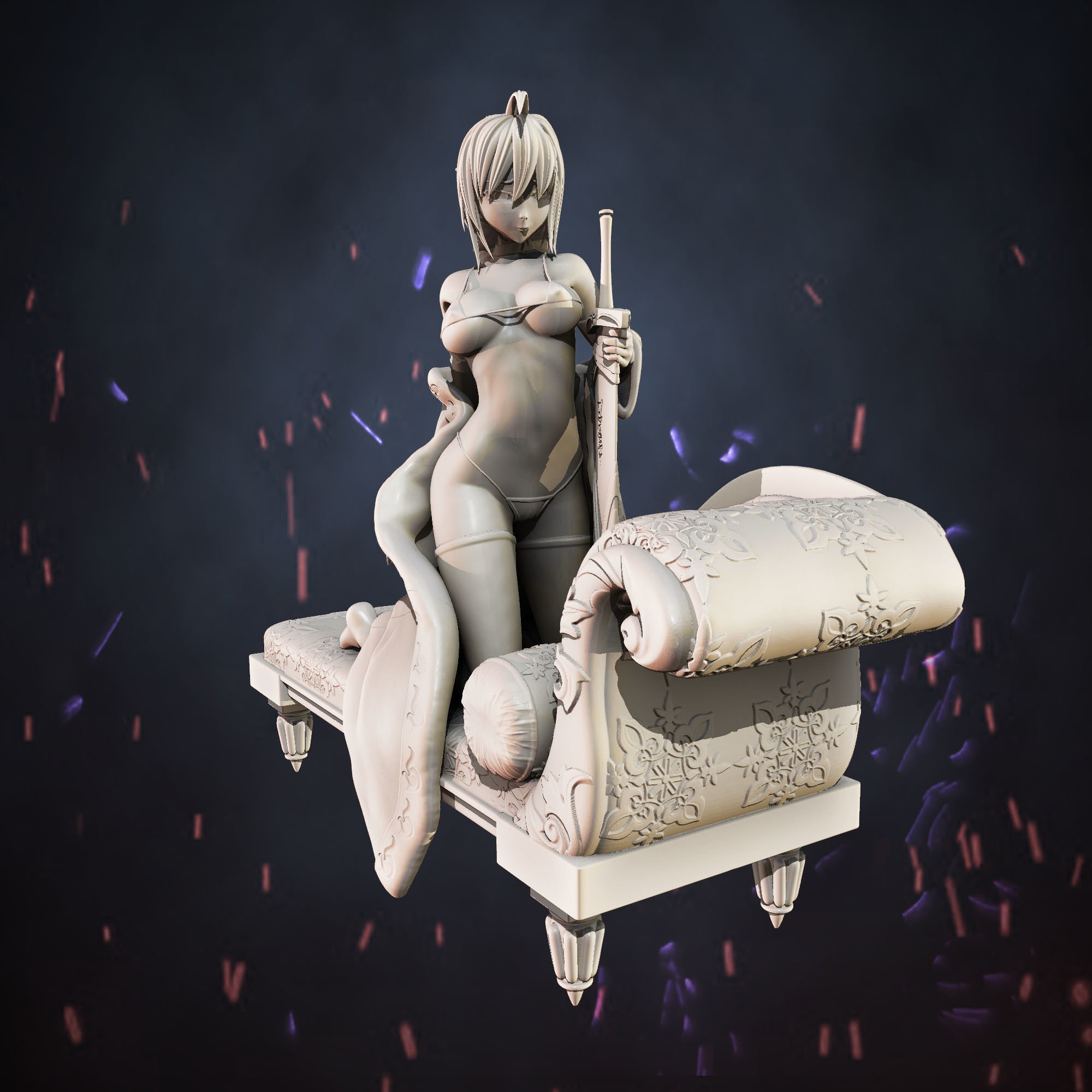  Saber - Fate stay night 3D print model_1