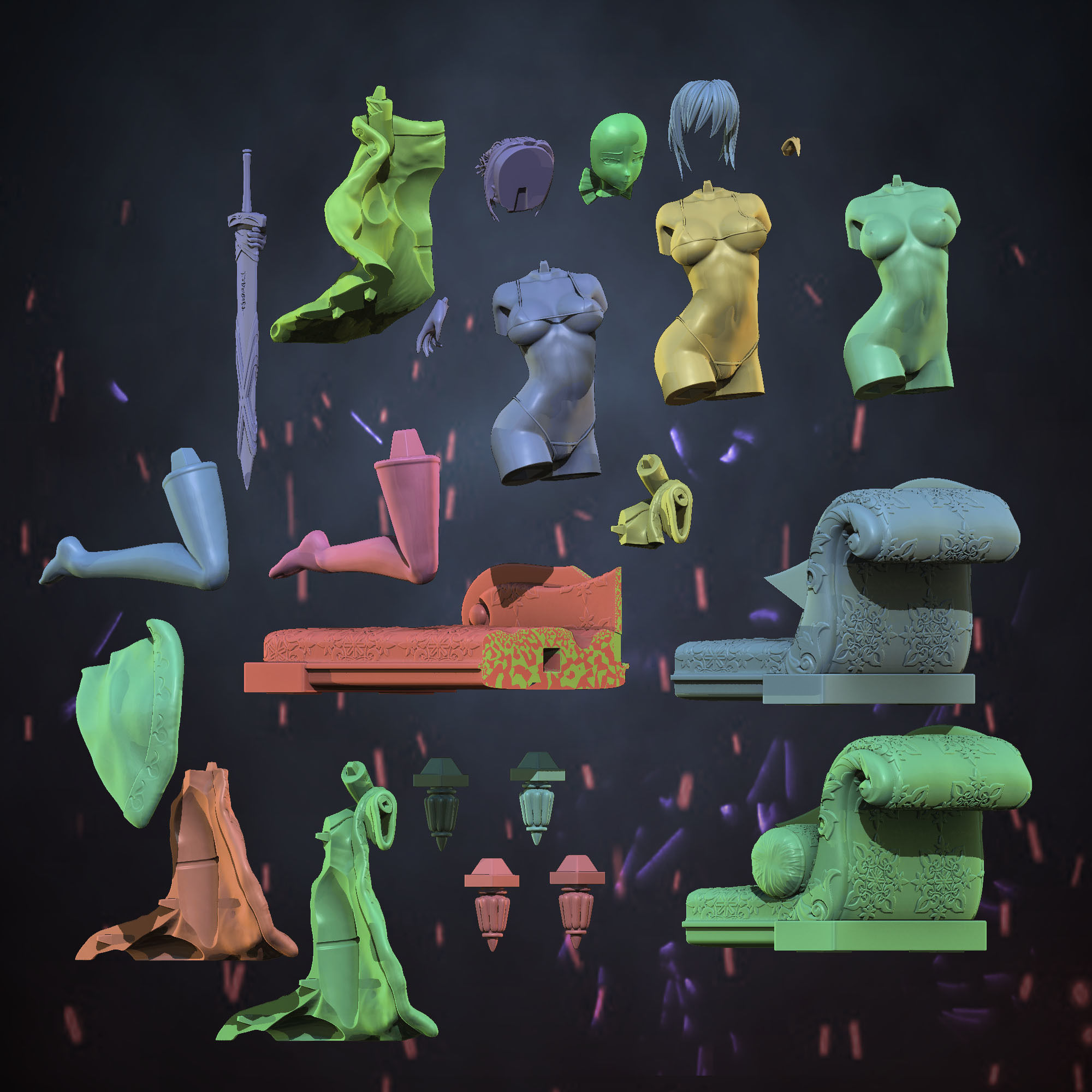  Saber - Fate stay night 3D print model_4