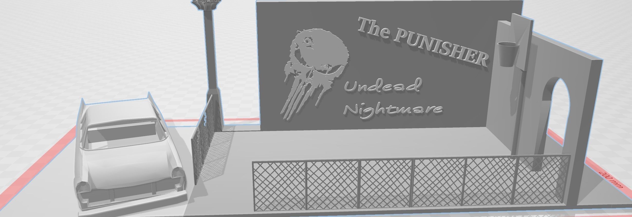 The Punisher Vs Undeads nightmare 3D print model_8