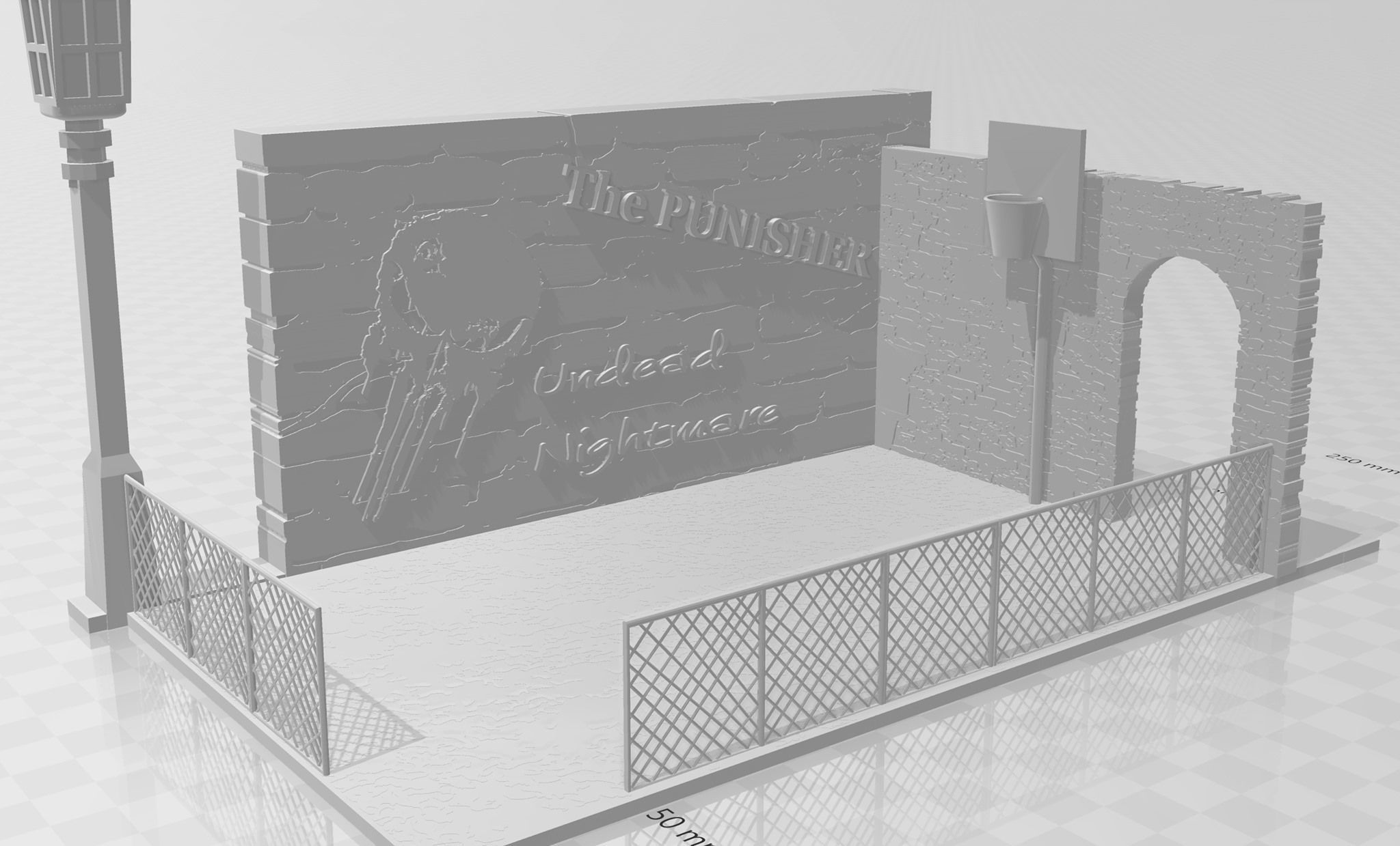 The Punisher Vs Undeads nightmare 3D print model_1