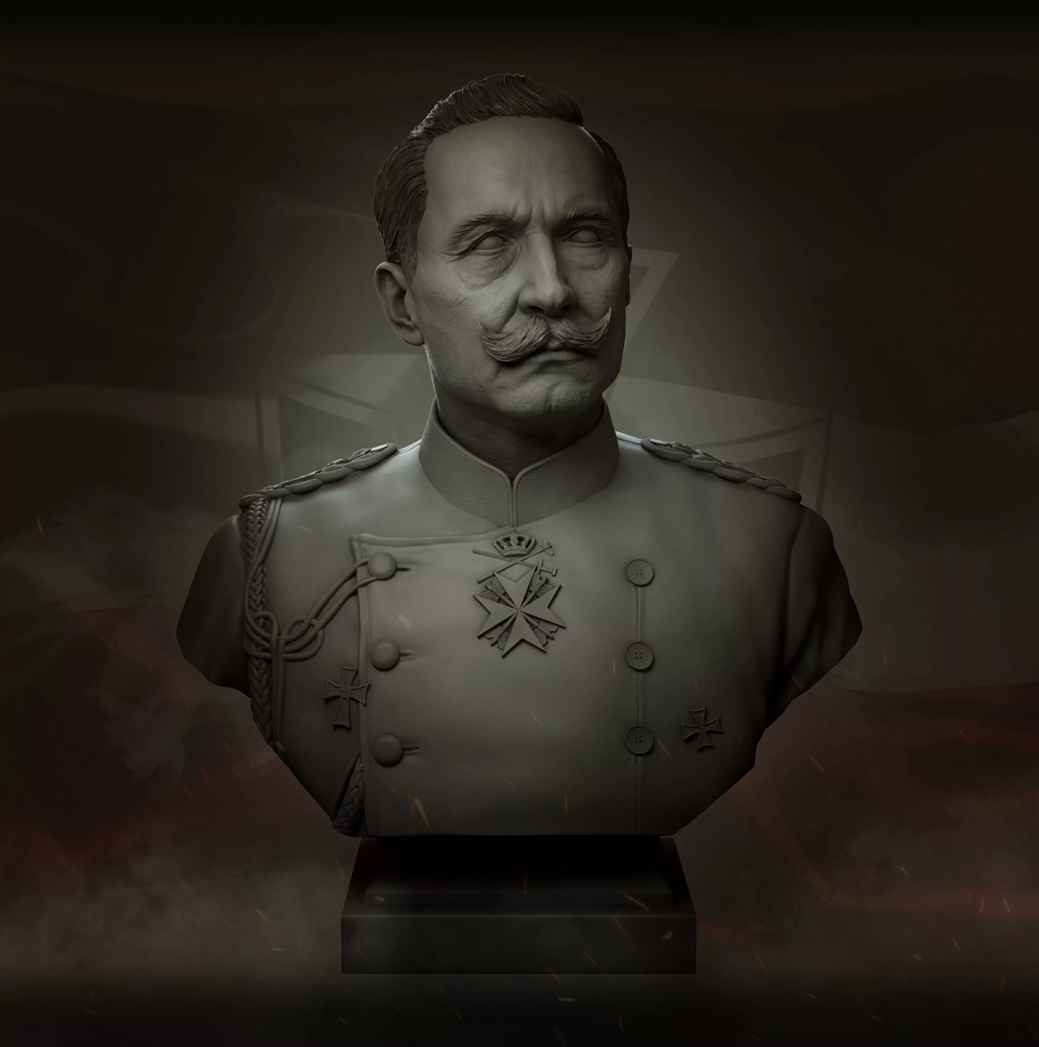 Friedrich Wilhelm II Viktor Albert von Preussen  3D print model_0