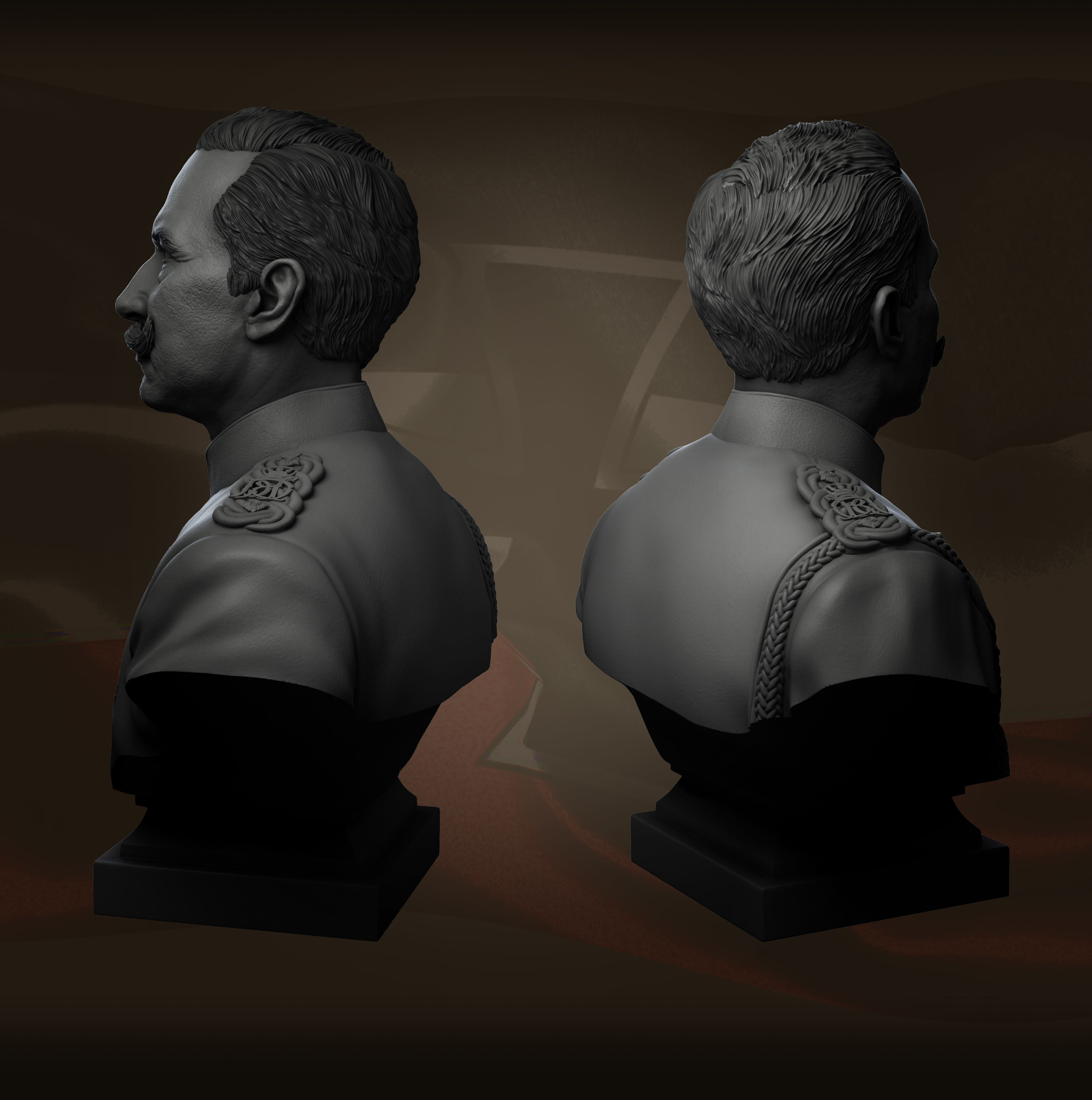 Friedrich Wilhelm II Viktor Albert von Preussen  3D print model_21