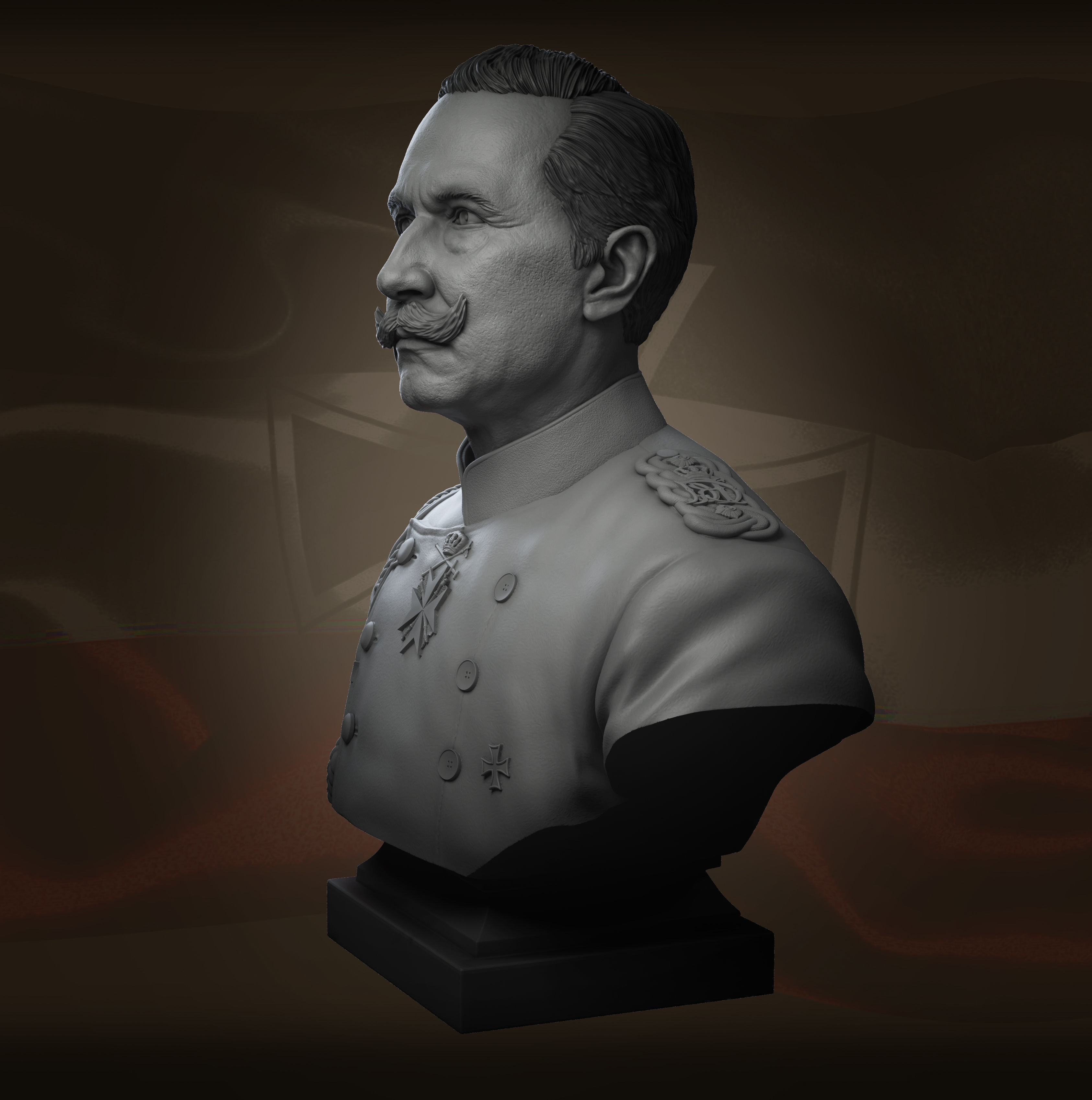 Friedrich Wilhelm II Viktor Albert von Preussen  3D print model_6