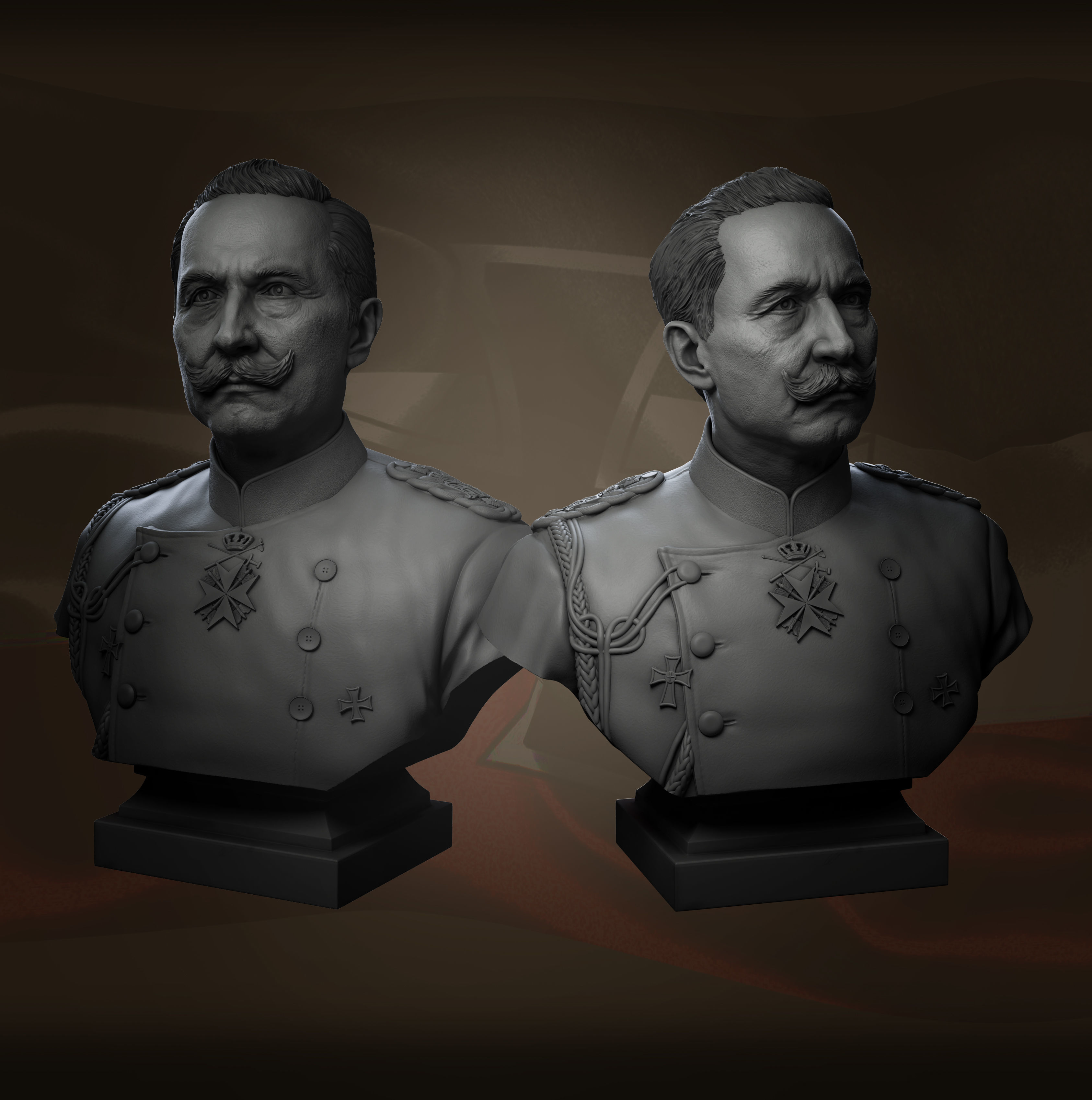 Friedrich Wilhelm II Viktor Albert von Preussen  3D print model_19