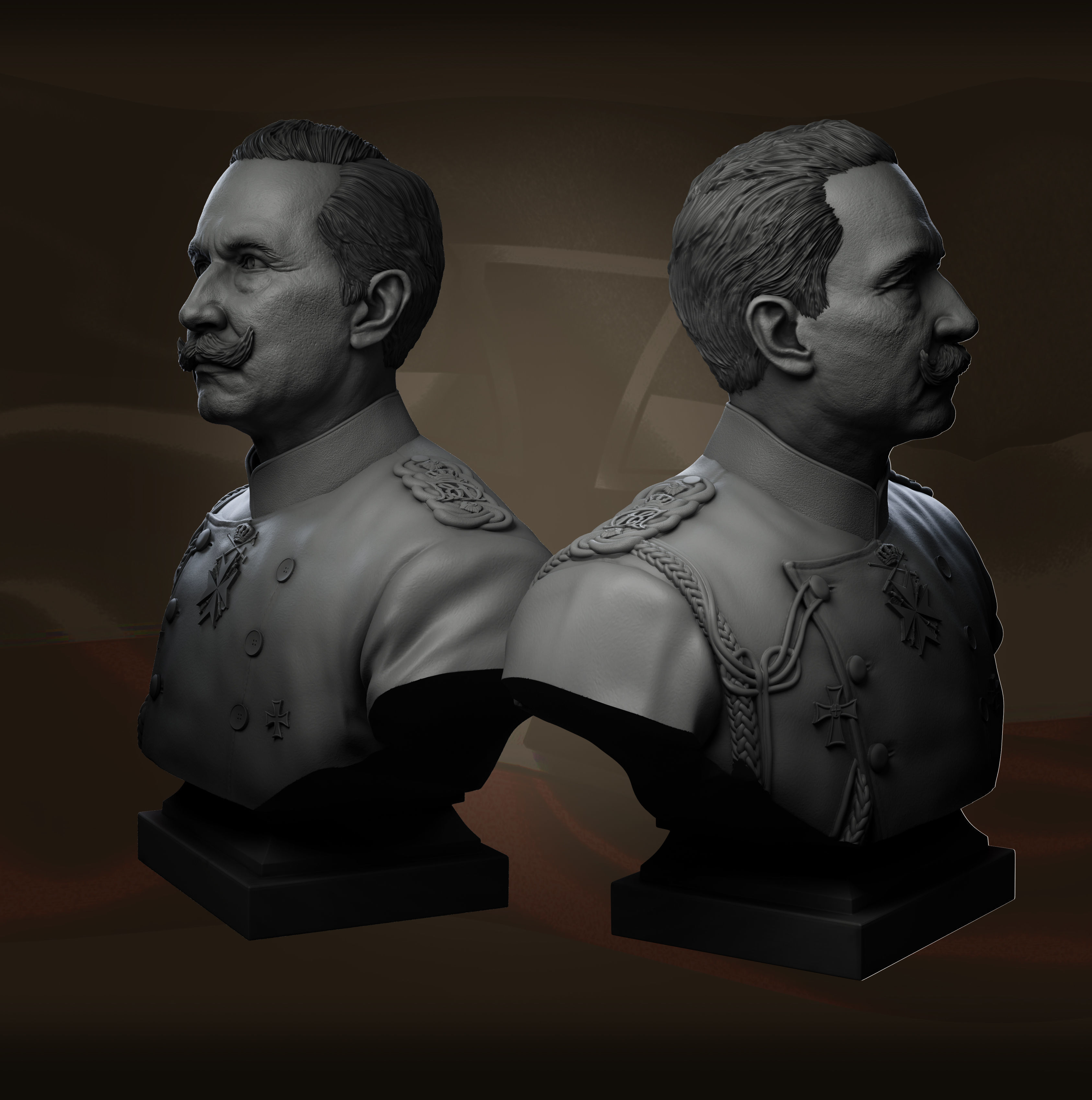 Friedrich Wilhelm II Viktor Albert von Preussen  3D print model_20