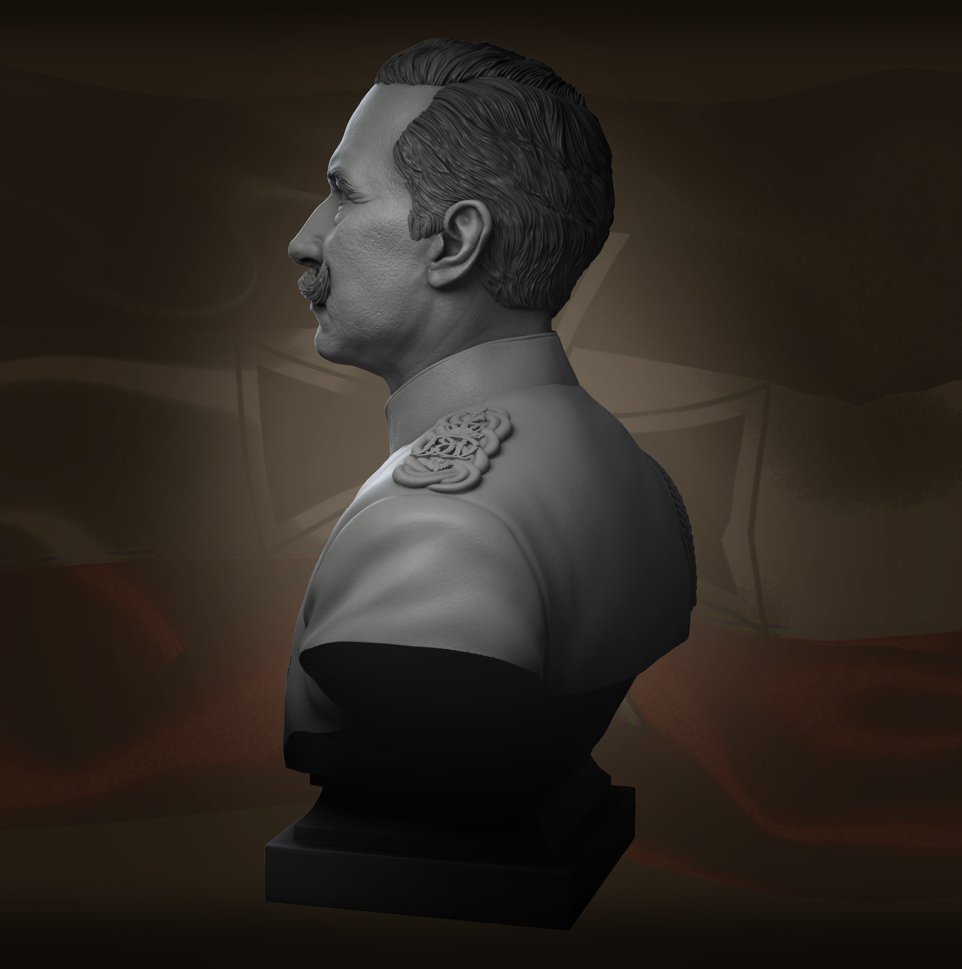 Friedrich Wilhelm II Viktor Albert von Preussen  3D print model_8
